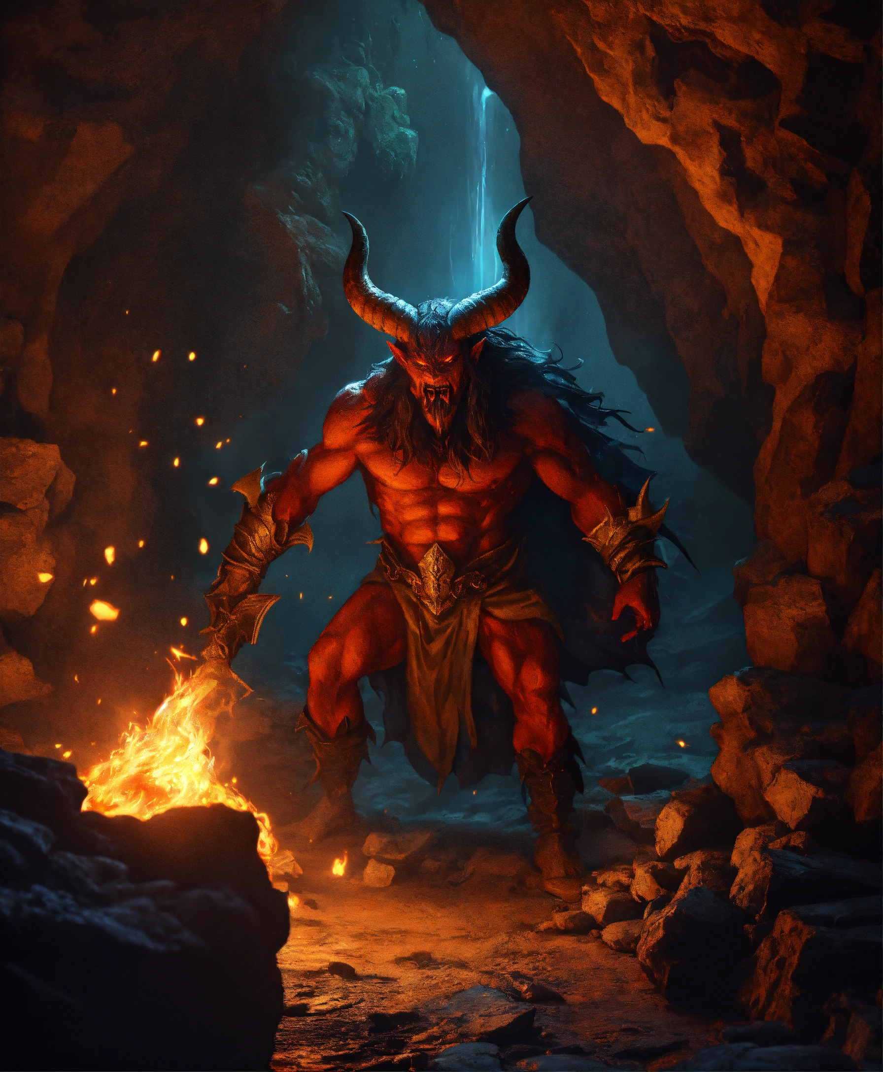 Lexica - Generate an image of striking realism featuring a demon within ...