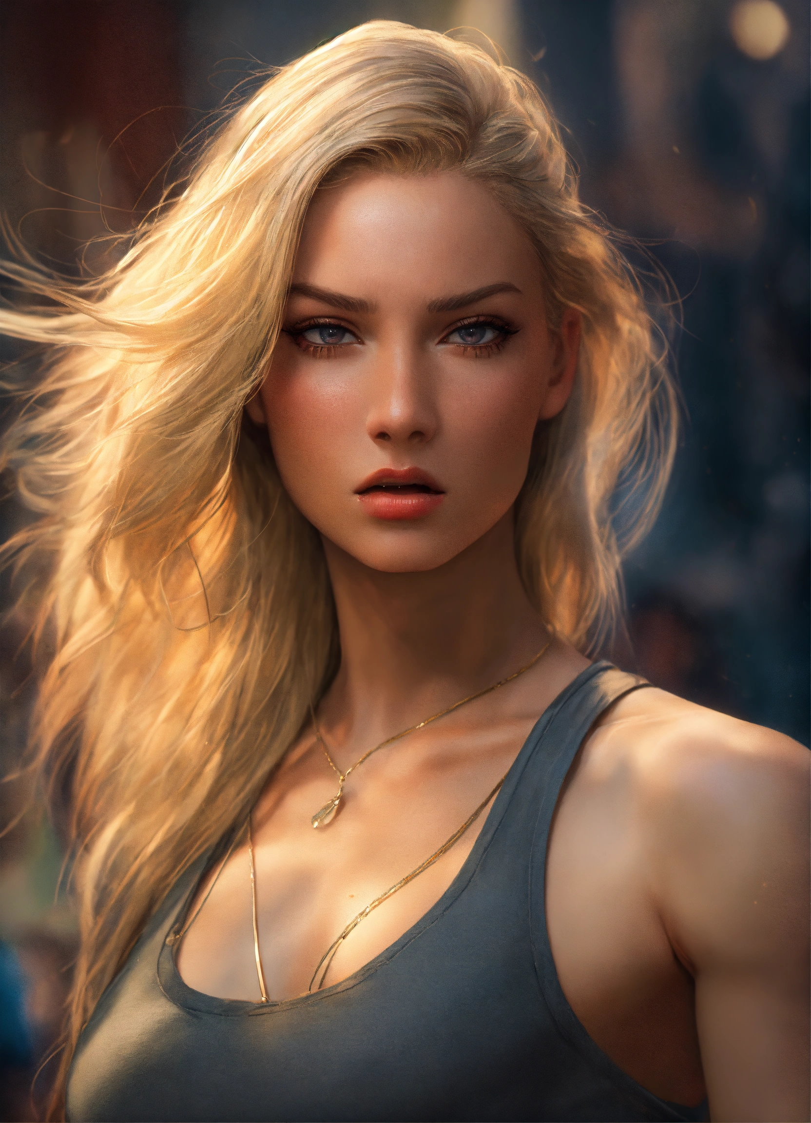 Lexica - Full body potrait of a tall beautiful face with high cheekbone ...