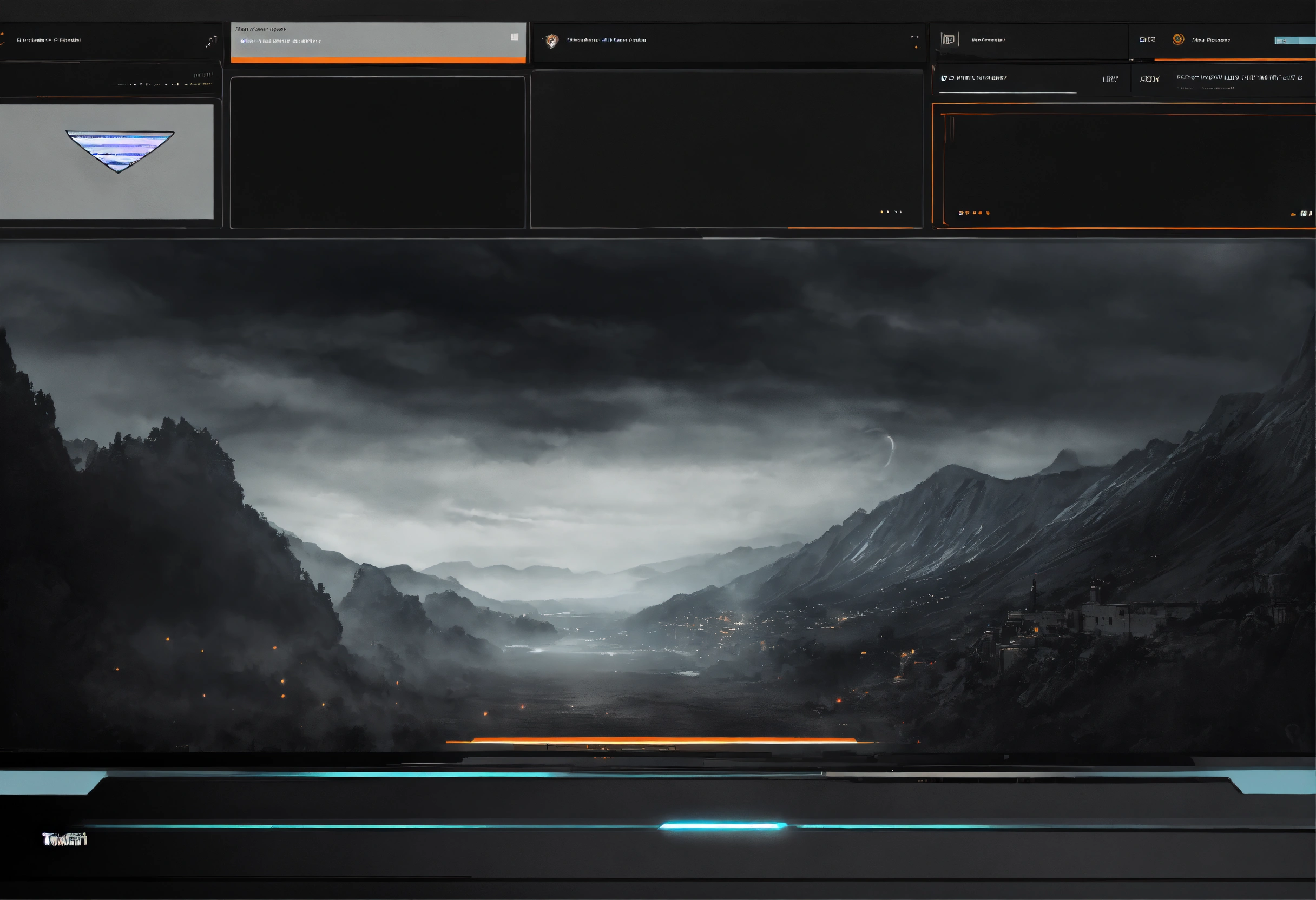 Lexica - Black and grey stream overlay for twitch