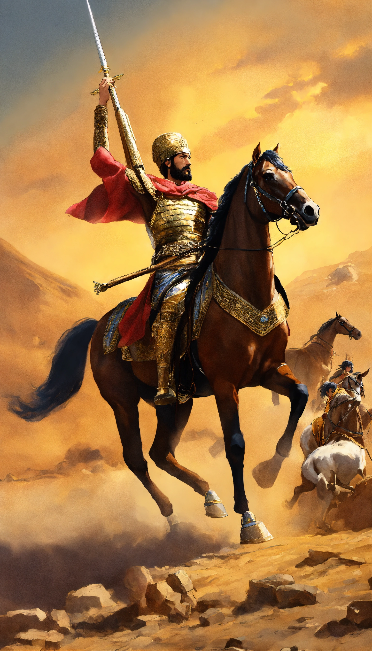 Lexica - Cyrus the Great was leading the war on horseback with his army