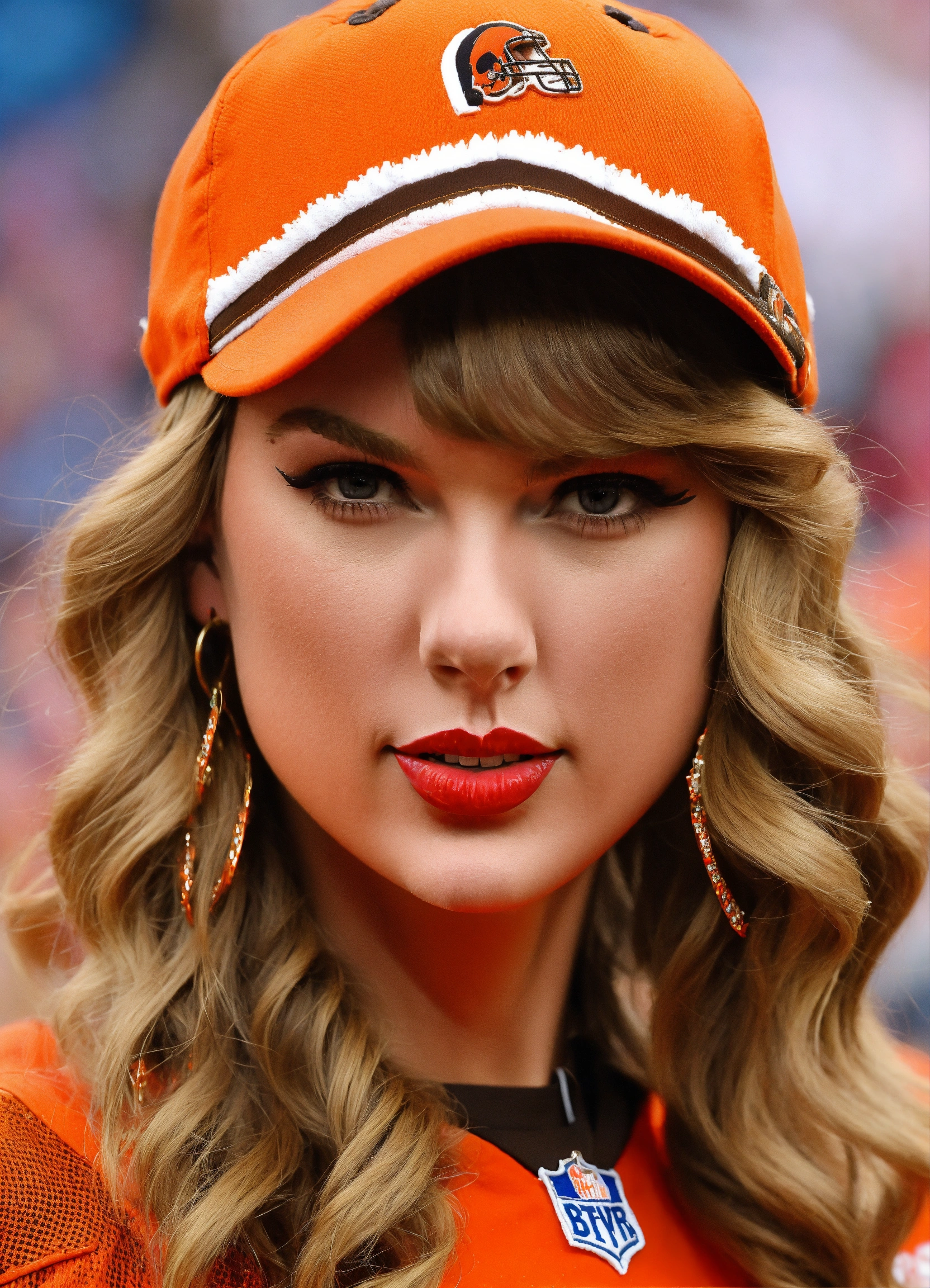 Lexica Taylor swift in a Cleveland Browns uniform