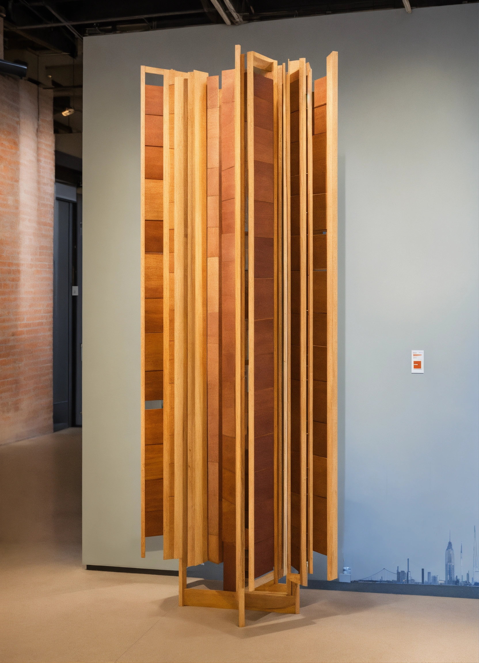 Lexica - Art exhibition curv panel, a hallway to walk through looking ...