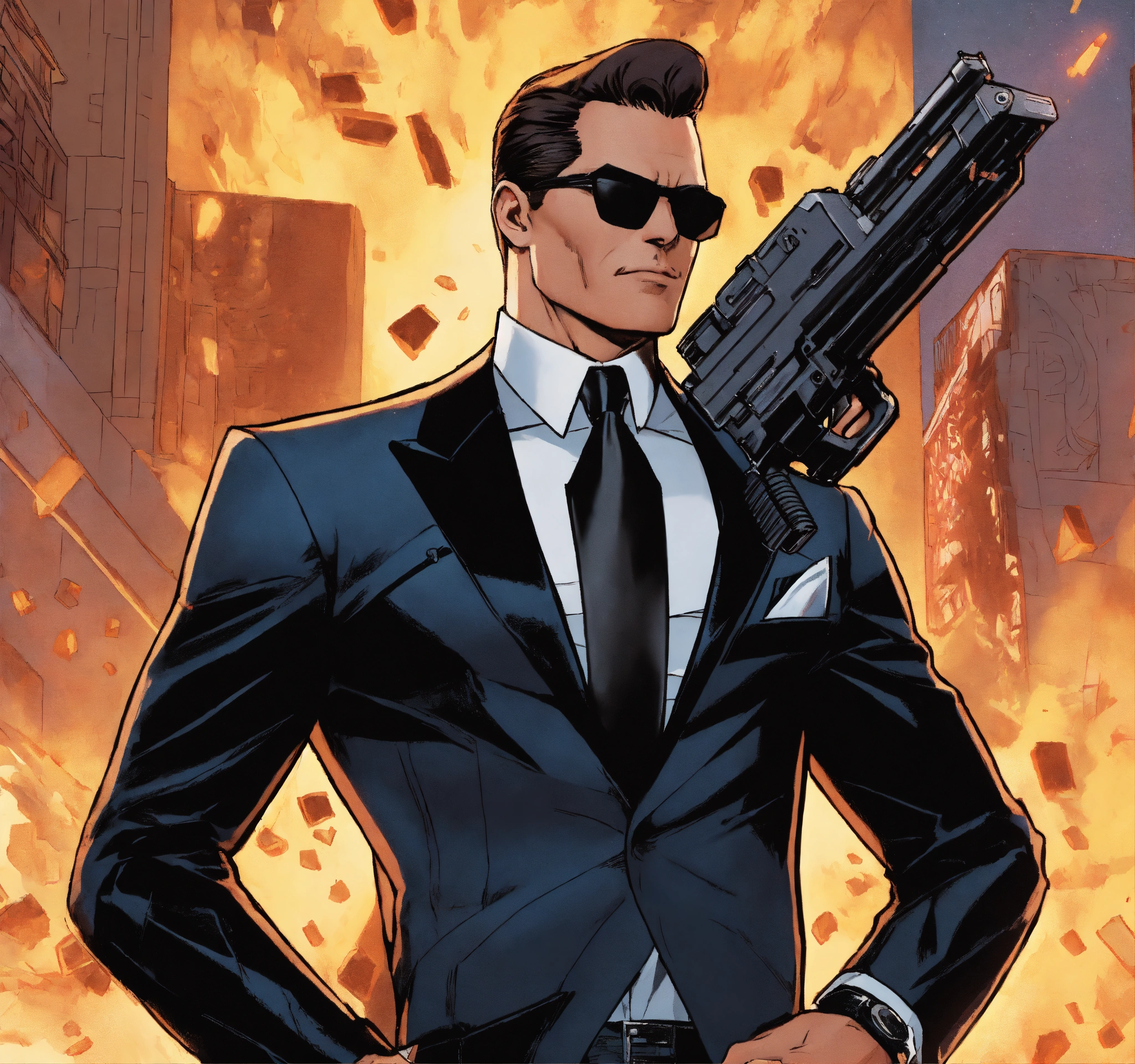 Lexica - Marvel diamondback willis stryker holding two pistols forward ...