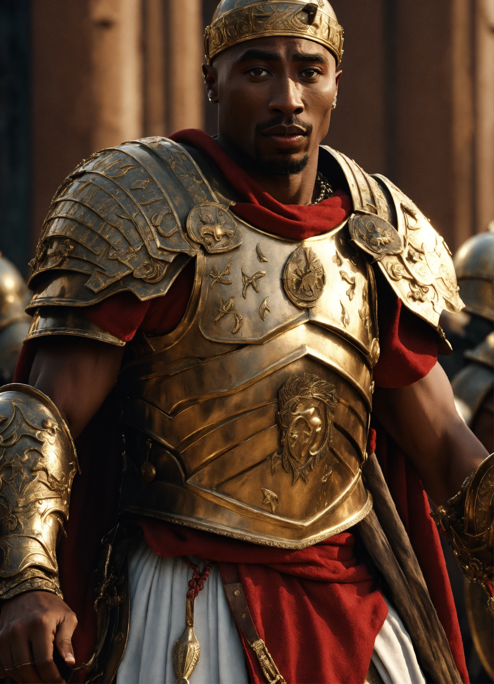 Lexica - Tupac as Julius Caesar Full Armor leading The Legions into ...