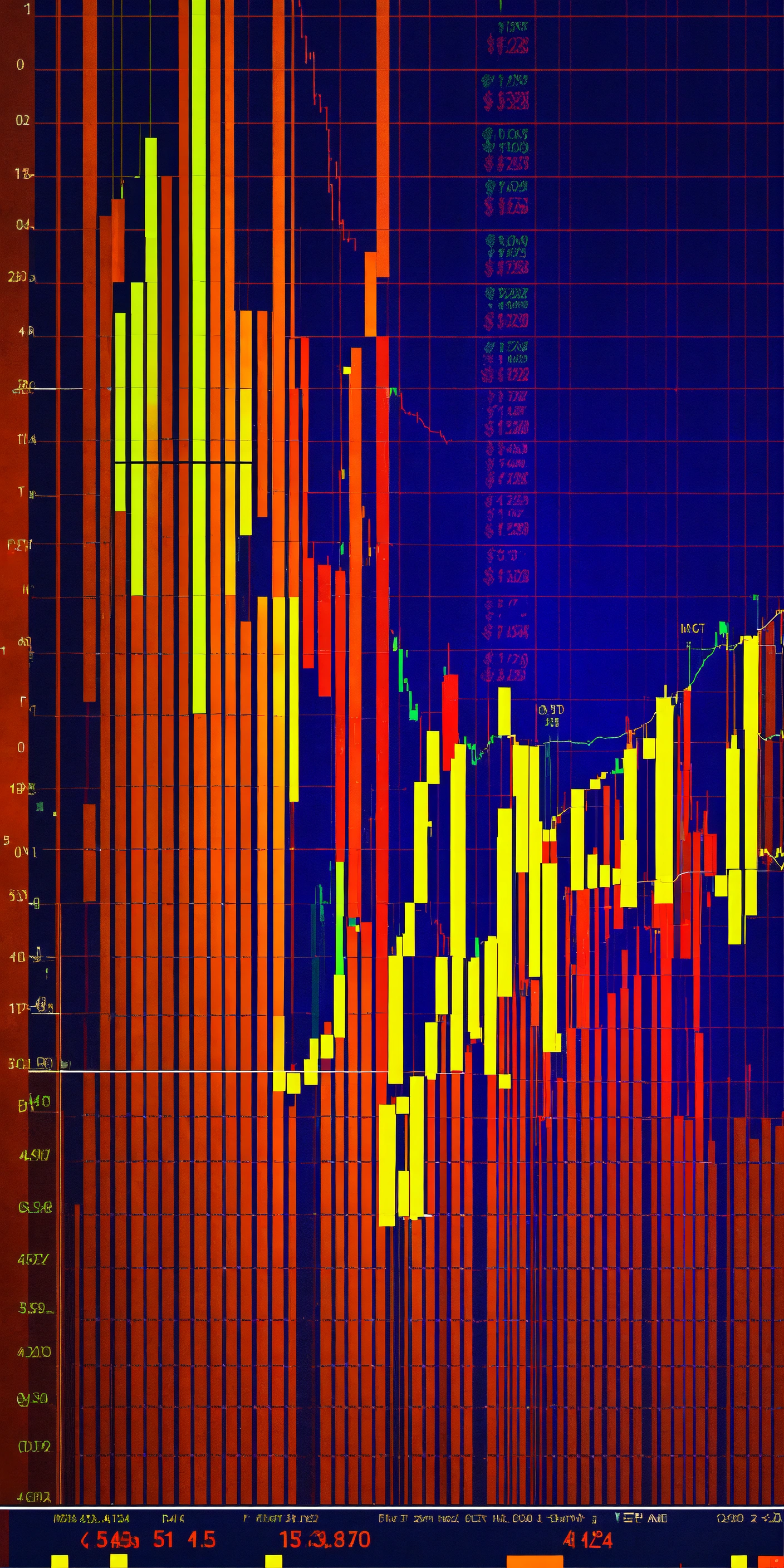 Lexica - Stock exchange charts and price movements Digital Art