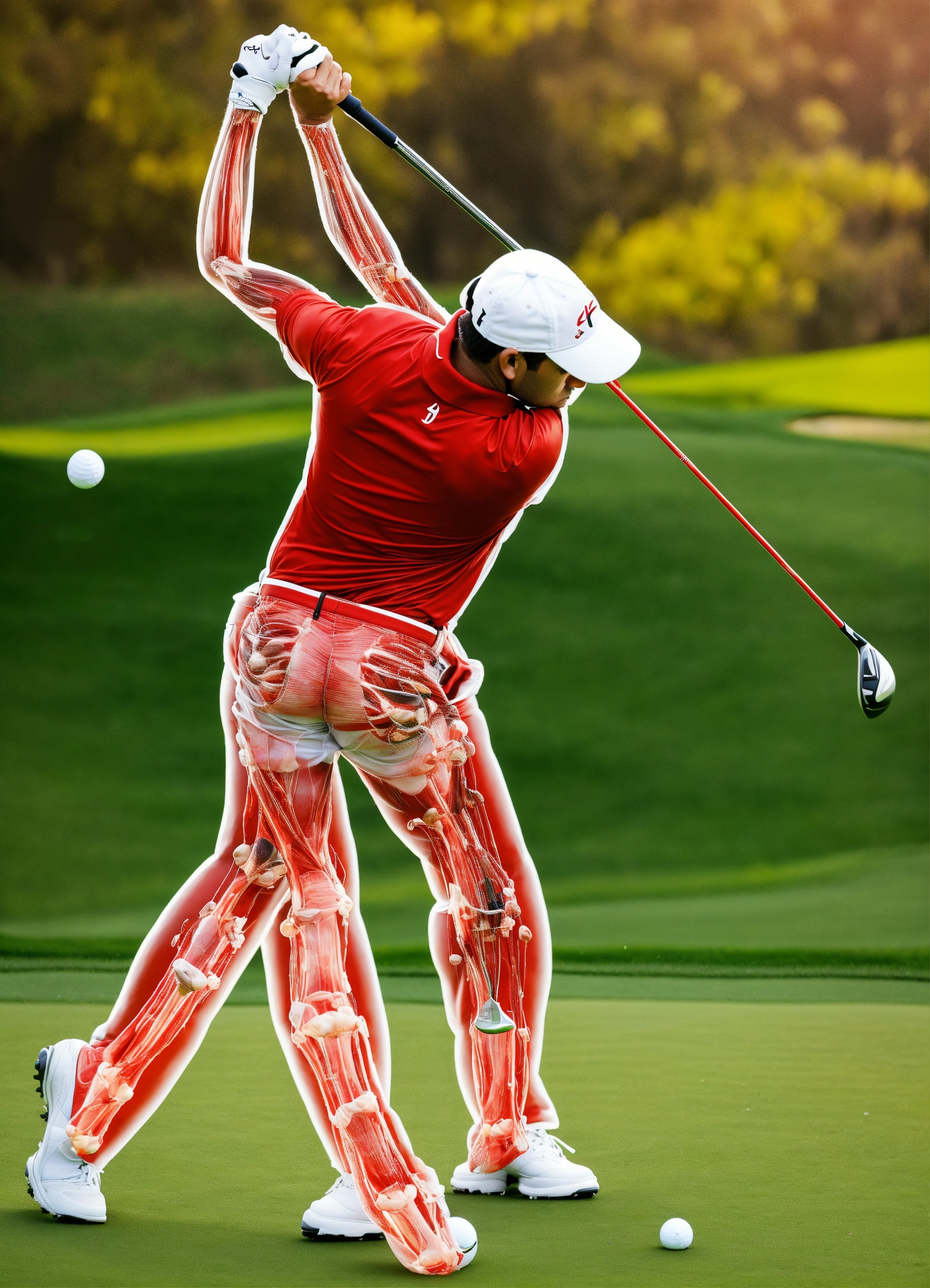 Lexica - Digital human Golfer in 10 various positions of golf play ...