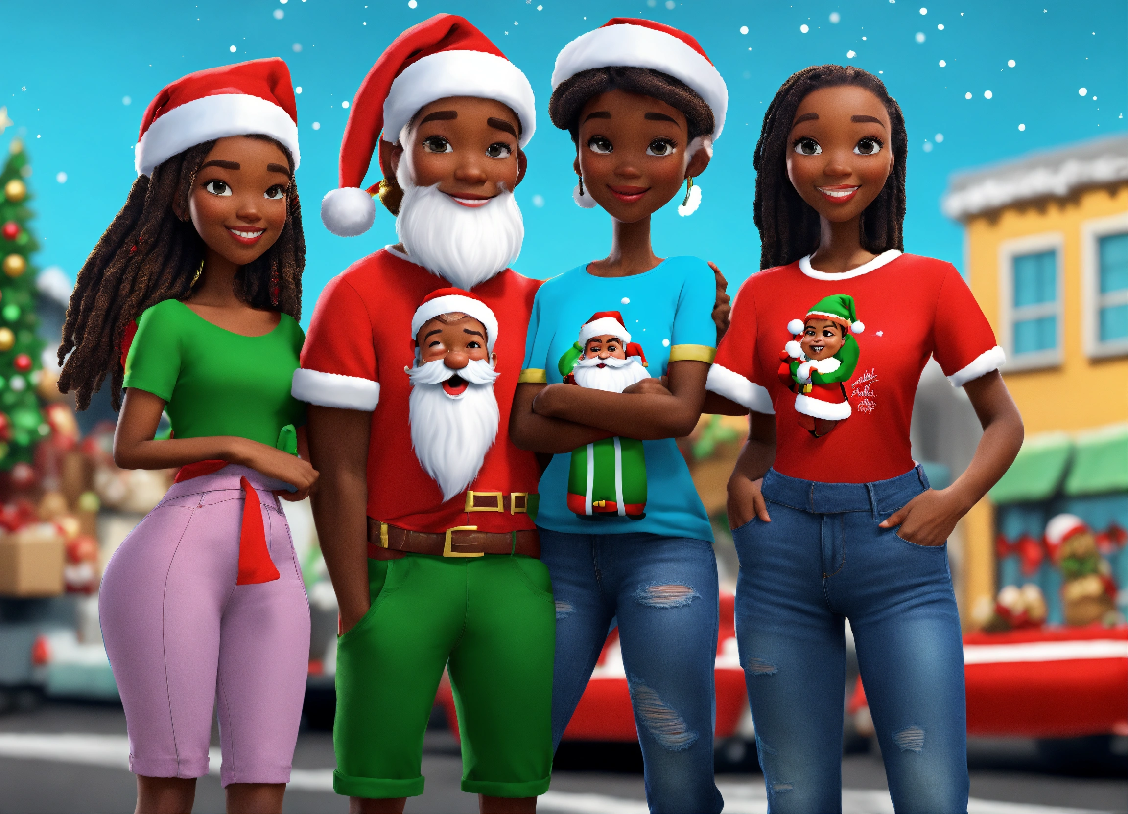 Lexica - 3D faceless art style of dark complexion African American ...