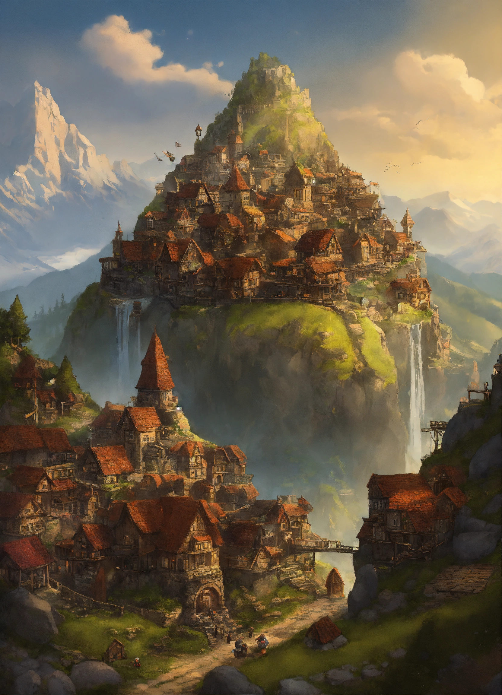 Lexica - A dwarf city in a mountain