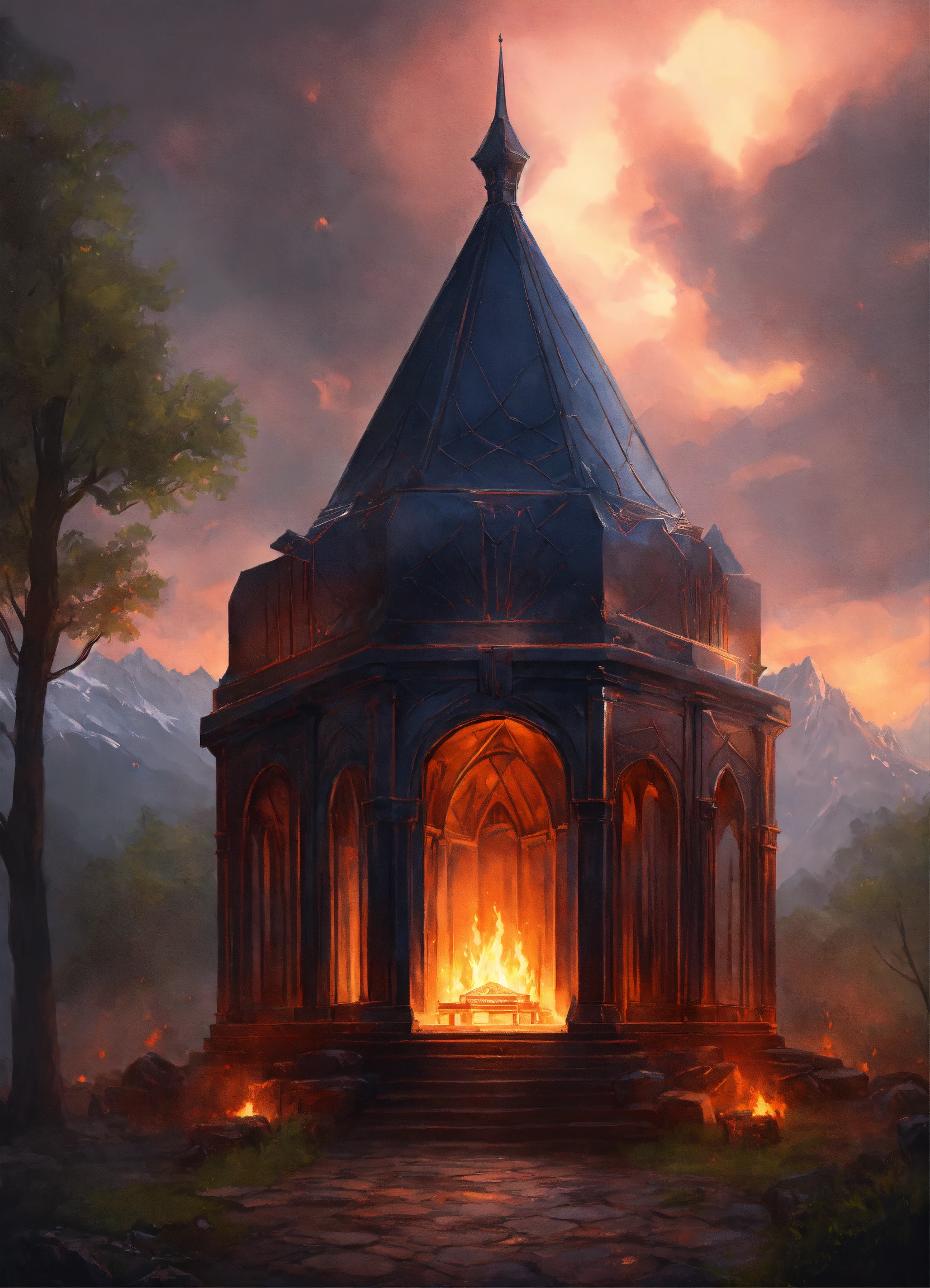Lexica - Fantasy Mausoleum made from Metal, simple but beautyfull ...