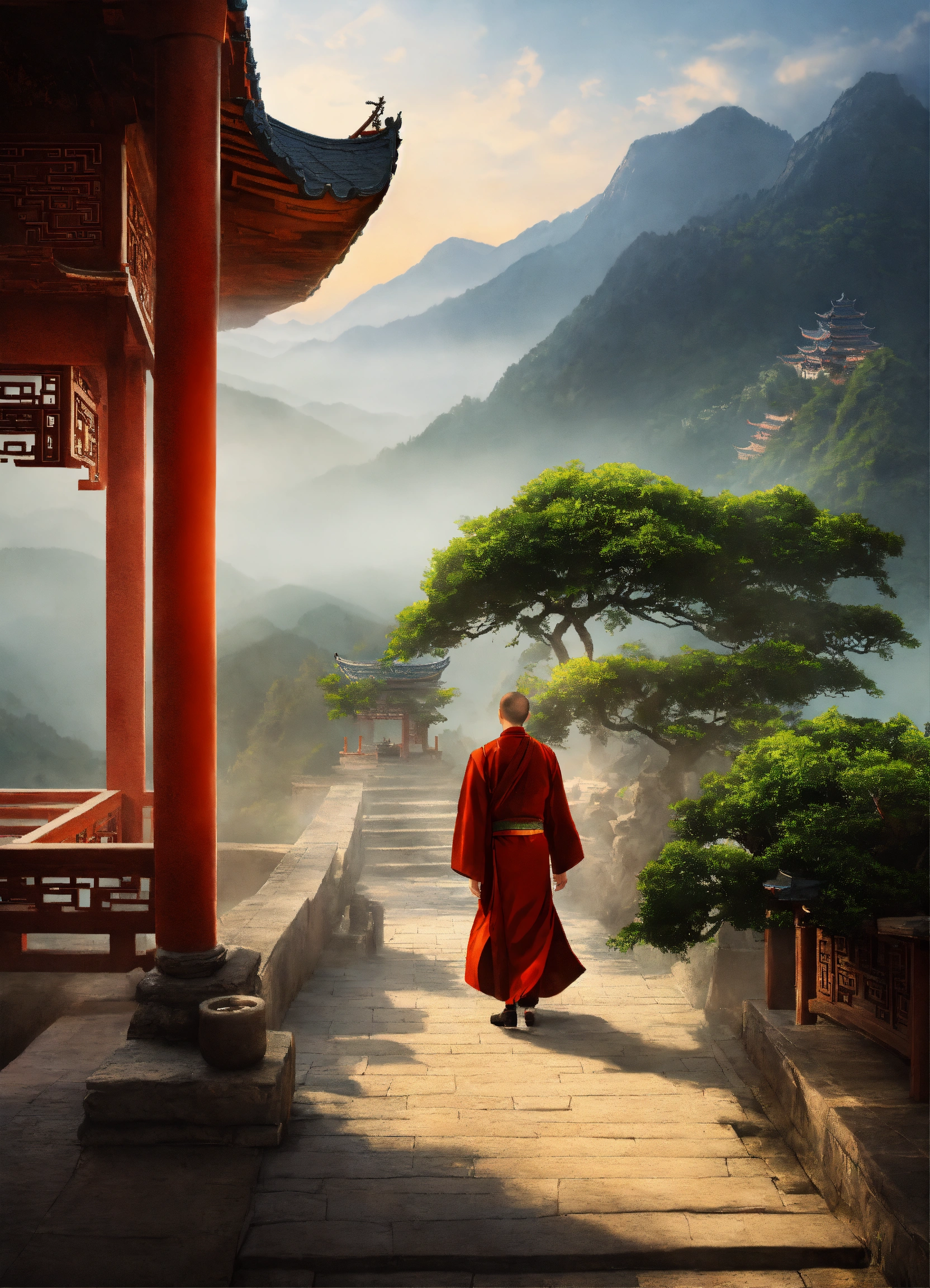 Lexica - A Chinese Monk and his journey to inner truth Background scene ...