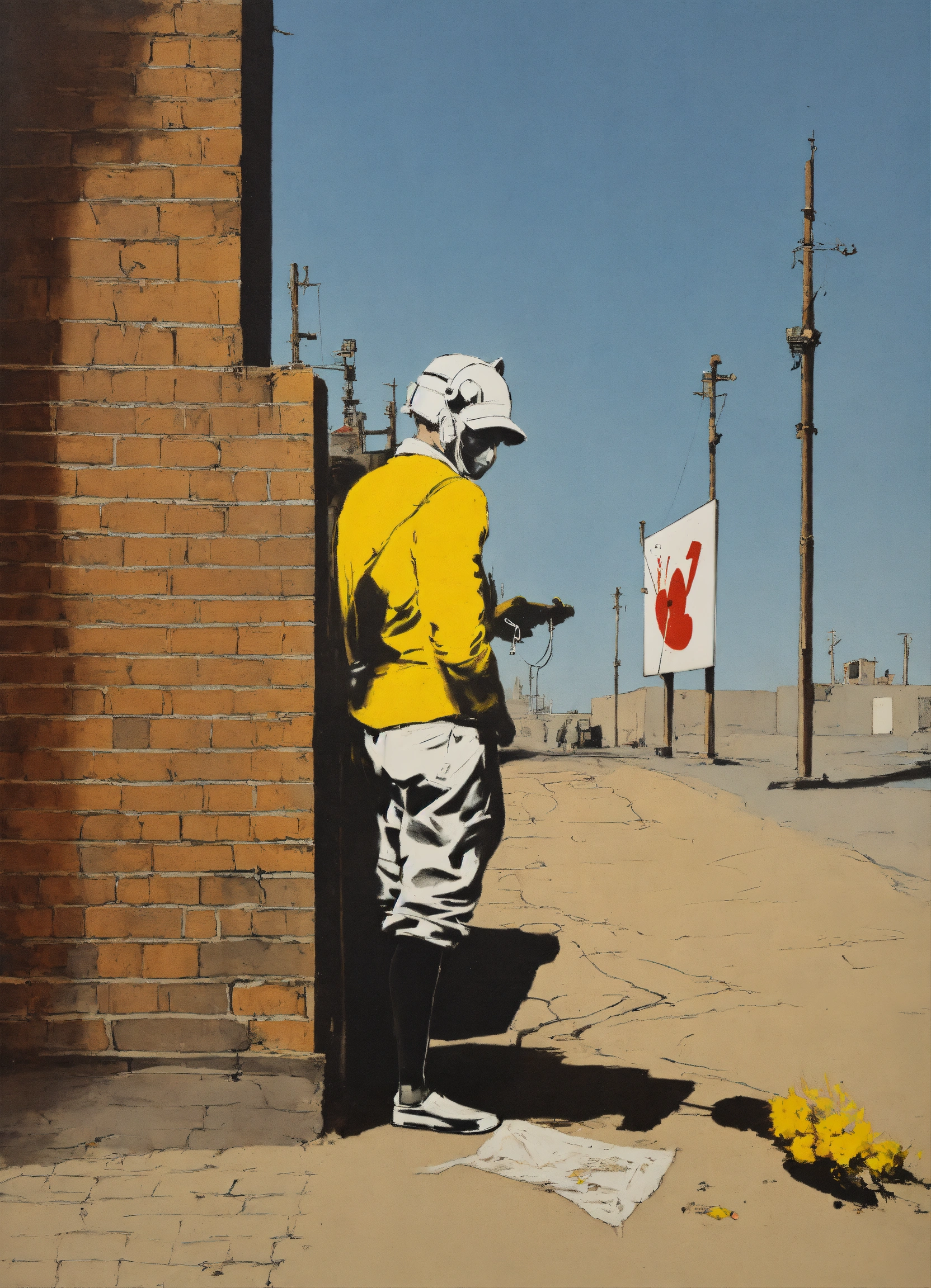 Lexica - Artist 1970 graphics, metaphysical art, pop art surreal by Banksy