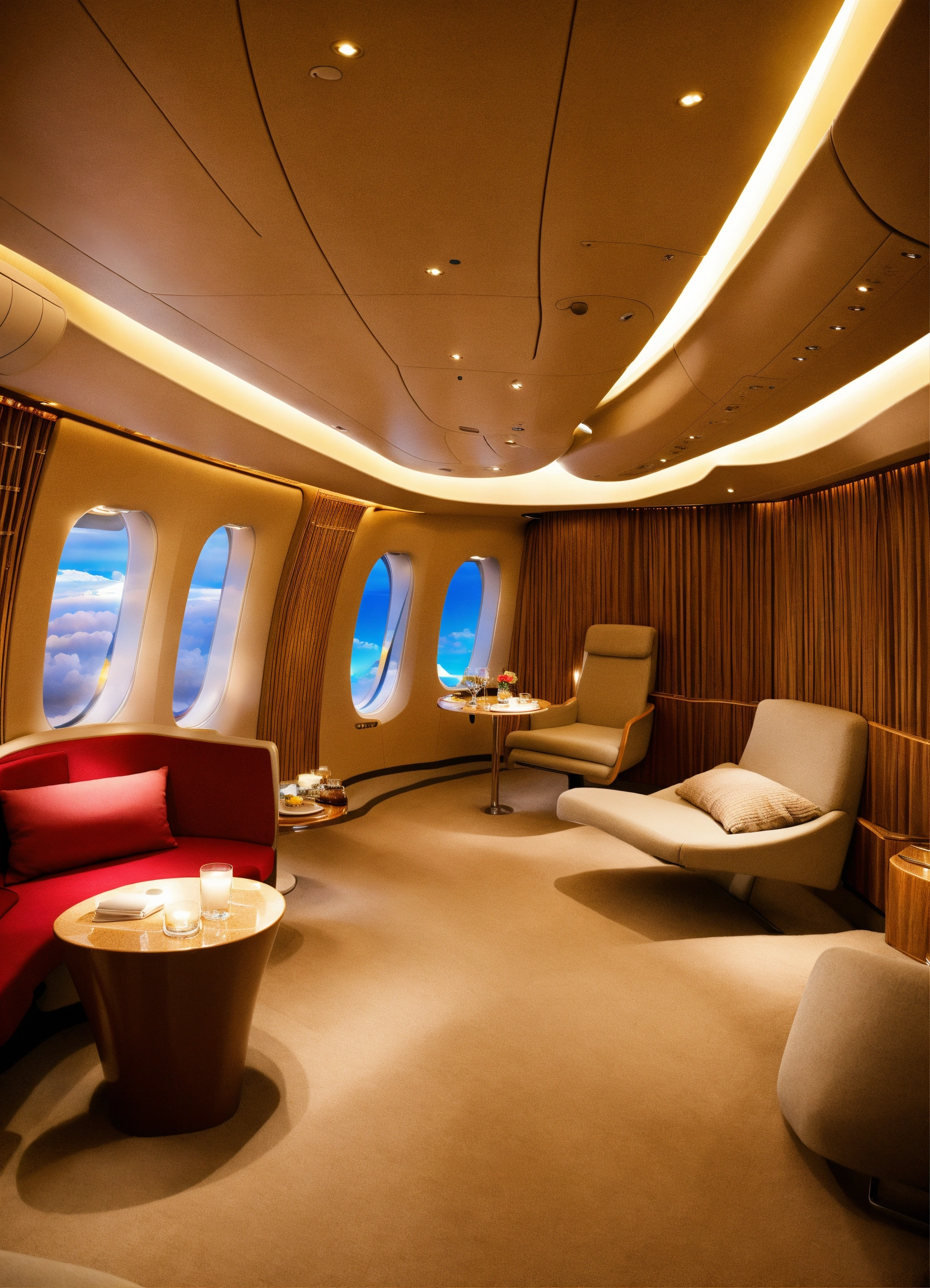Lexica - Zen garden airplane lounge interior airbus a380 aircraft first ...