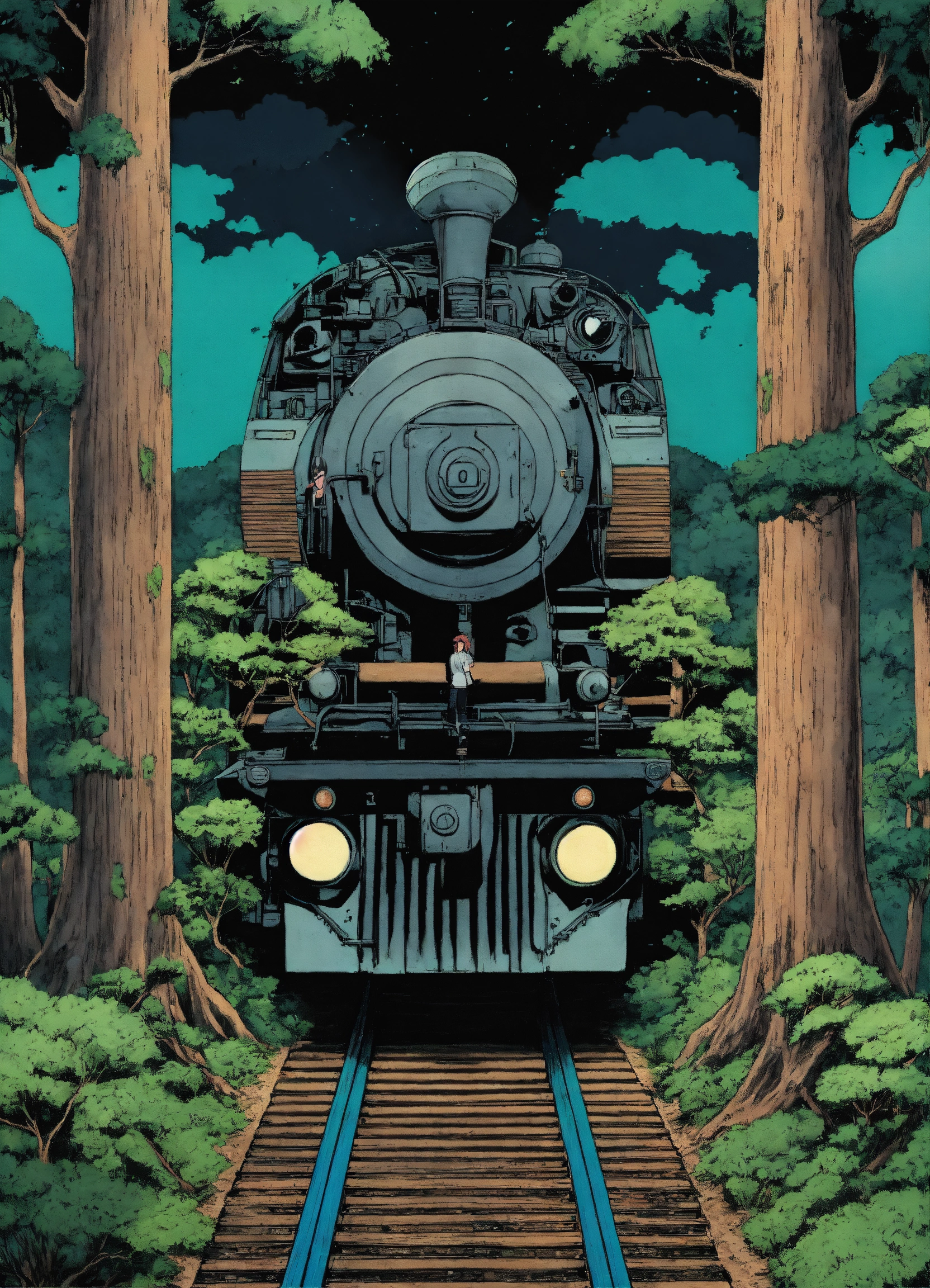 Lexica - Naruto inspired manga. Yamato train in the woods by Junji Ito ...