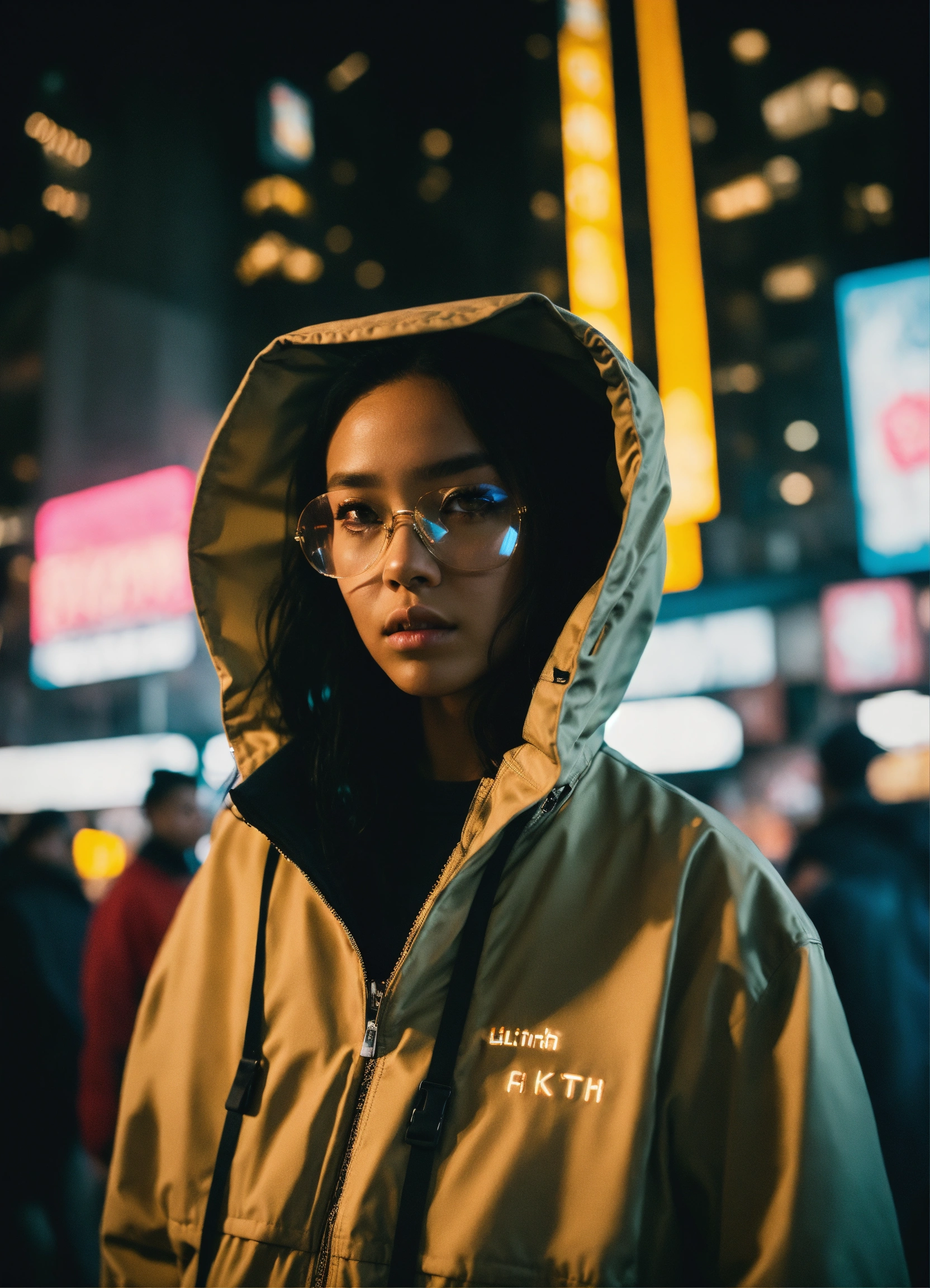 Lexica - Futuristic elite minimal KITH jacket streetwear, shot in NYC ...
