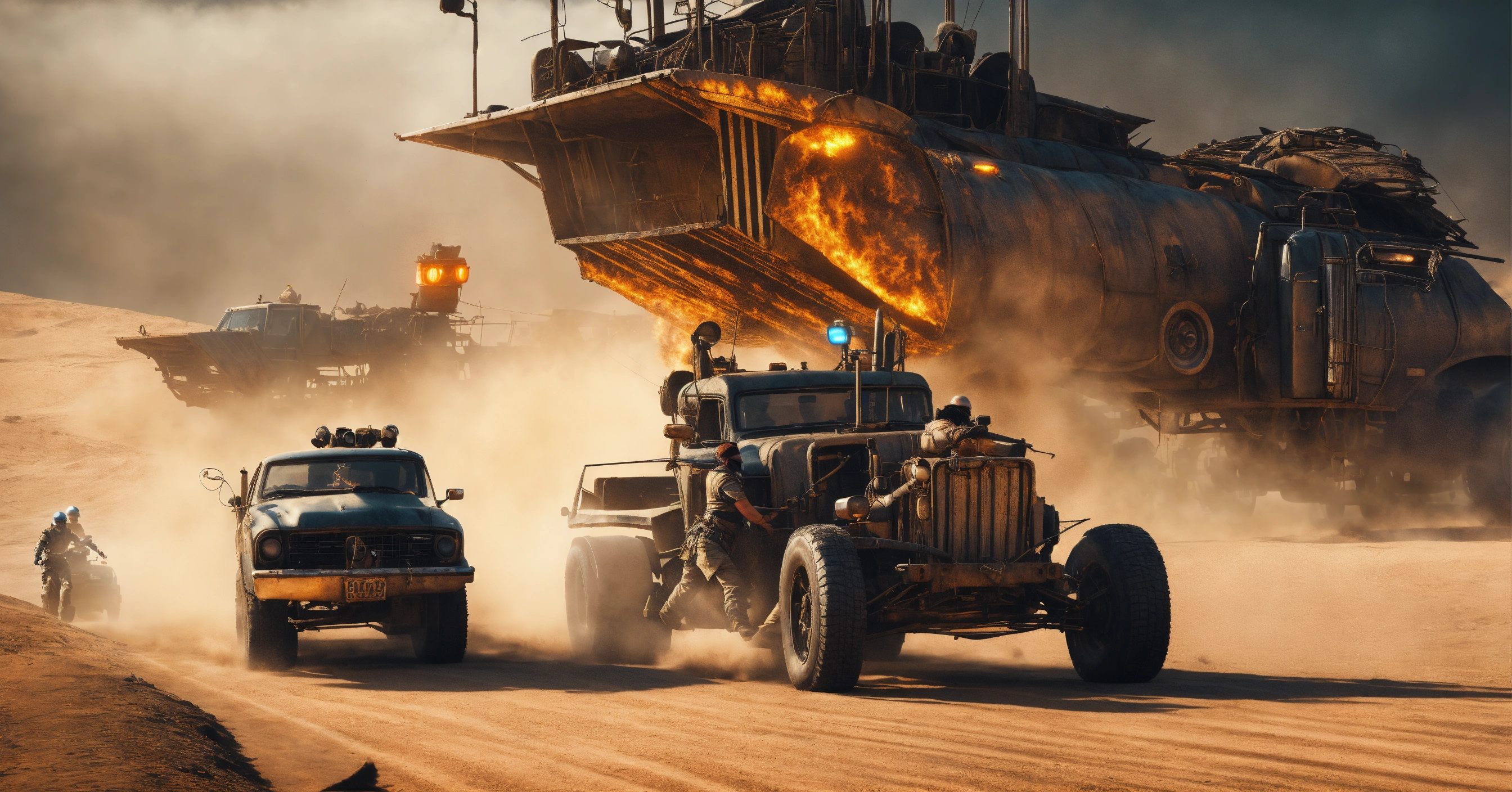 Lexica - Mad Max vehicles, trending on ArtStation, battle scene ...
