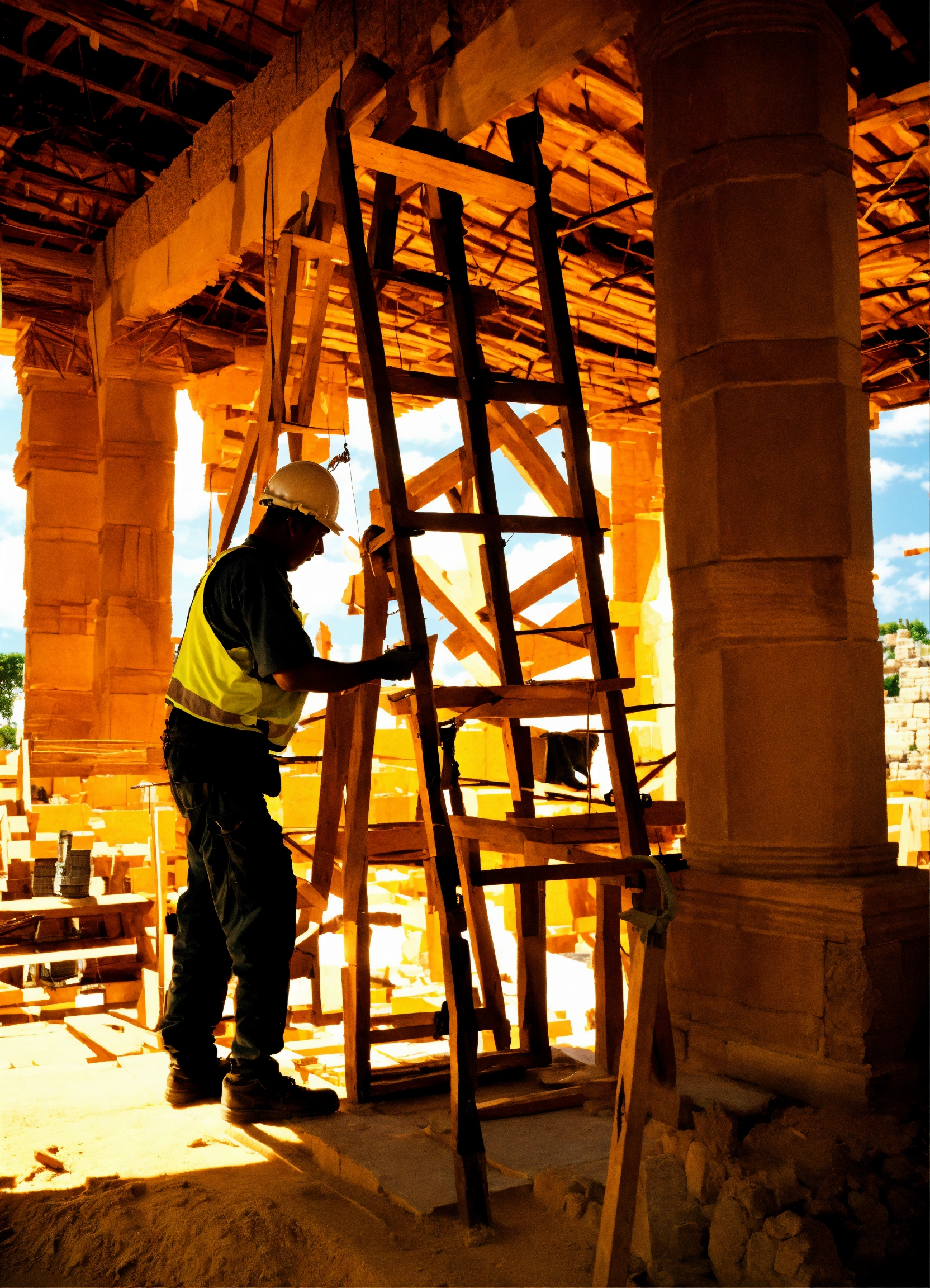 Lexica - A mason working on the king´s Solomon temple construction