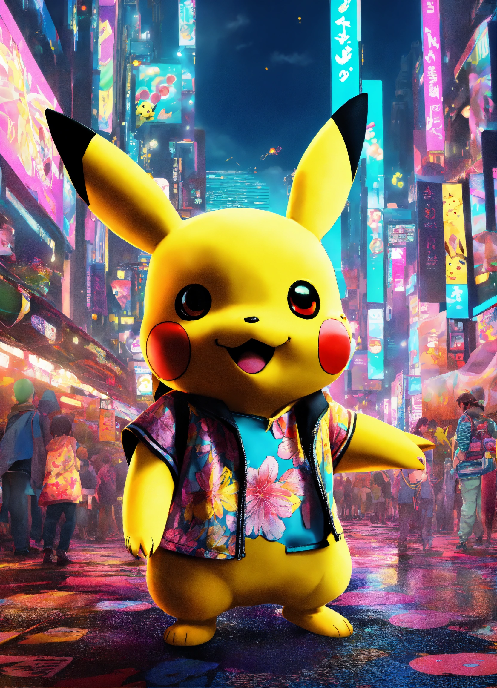 Lexica - A Pikachu as a Music festival in Tokyo raver, slice of life ...