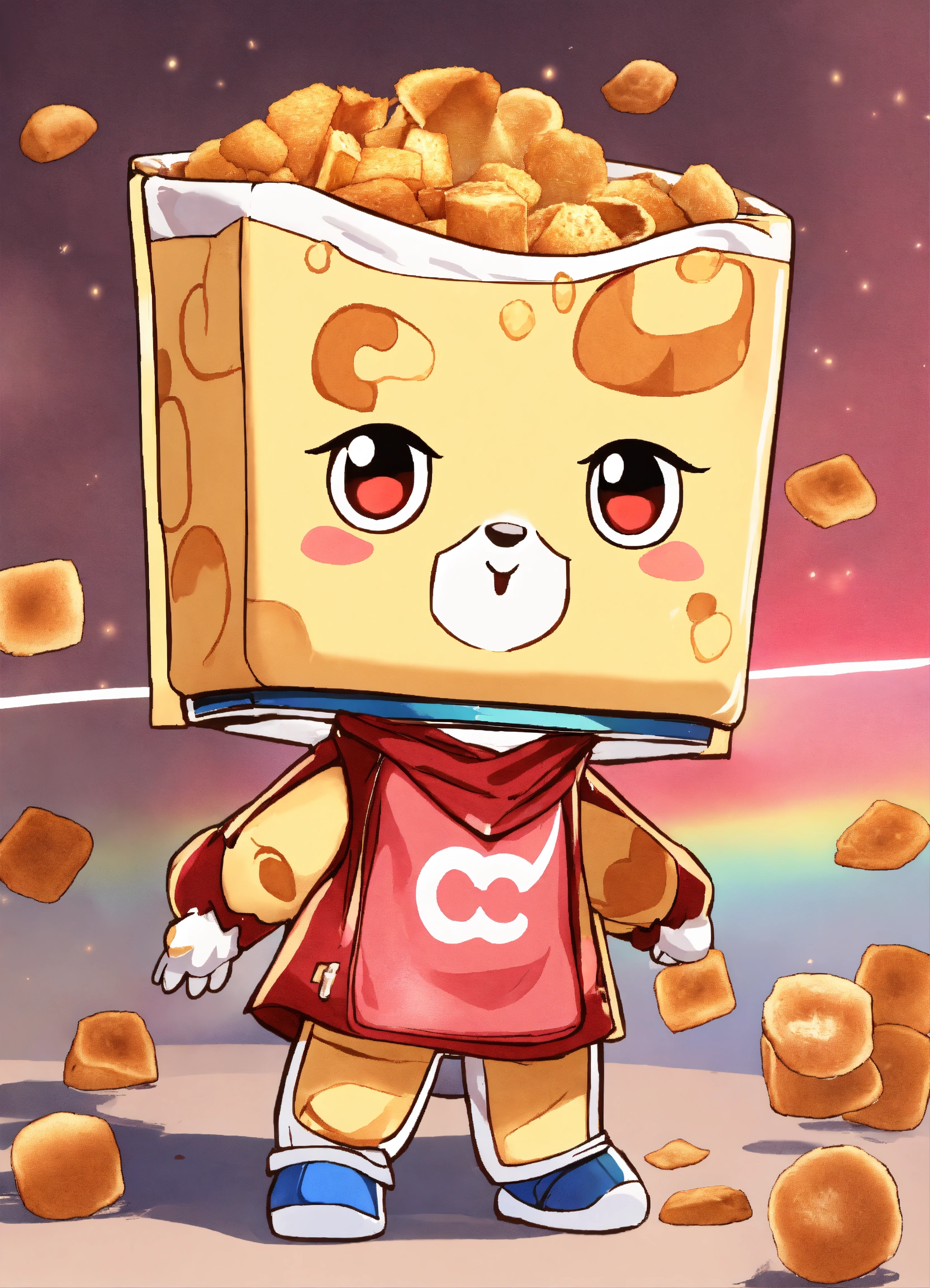 Lexica Cinnamon Toast Crunch mascot as anime