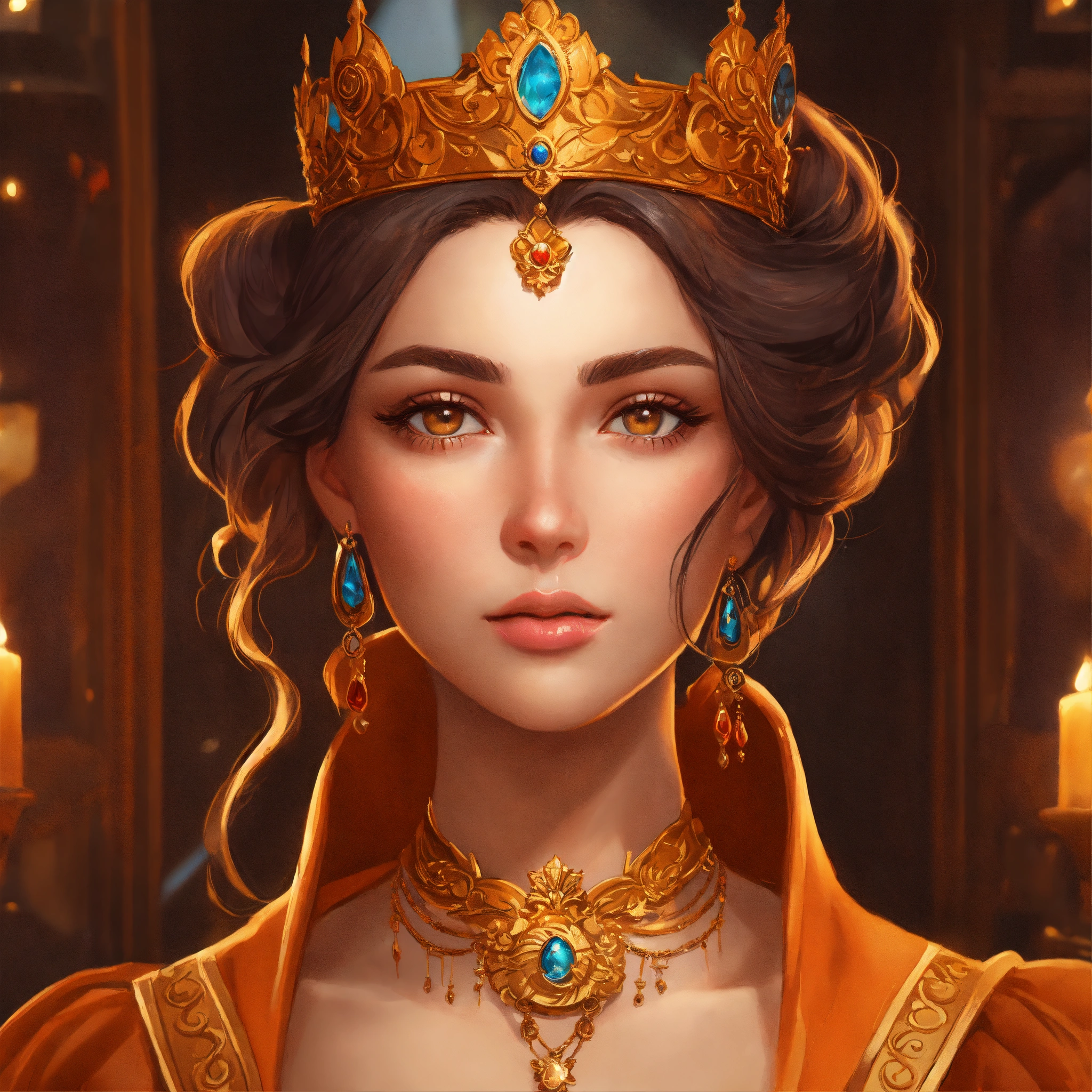 Lexica - Royal princess, realistic cartoon oil paint, 2D illustration ...