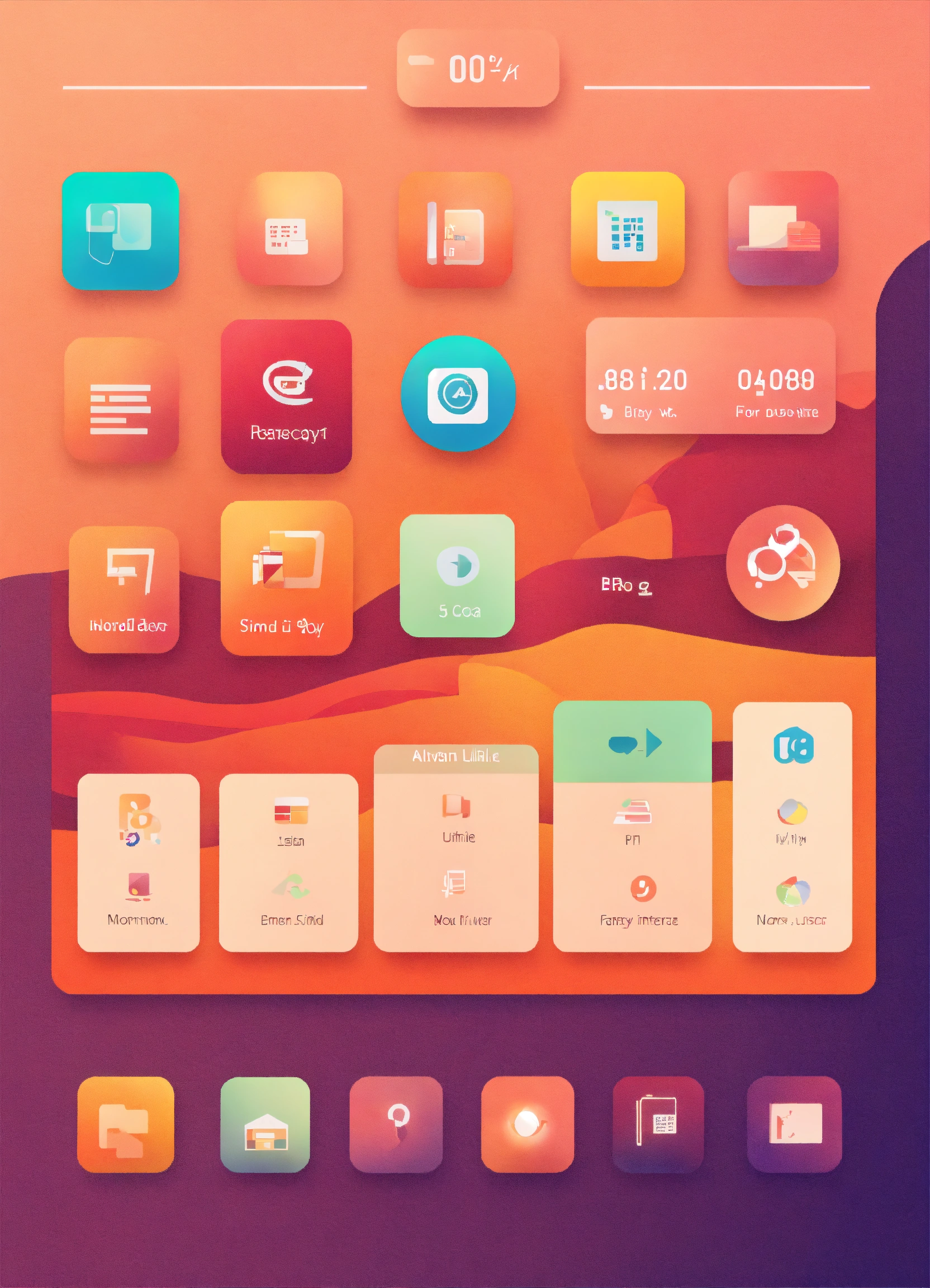Lexica - Simple graphical user interface background