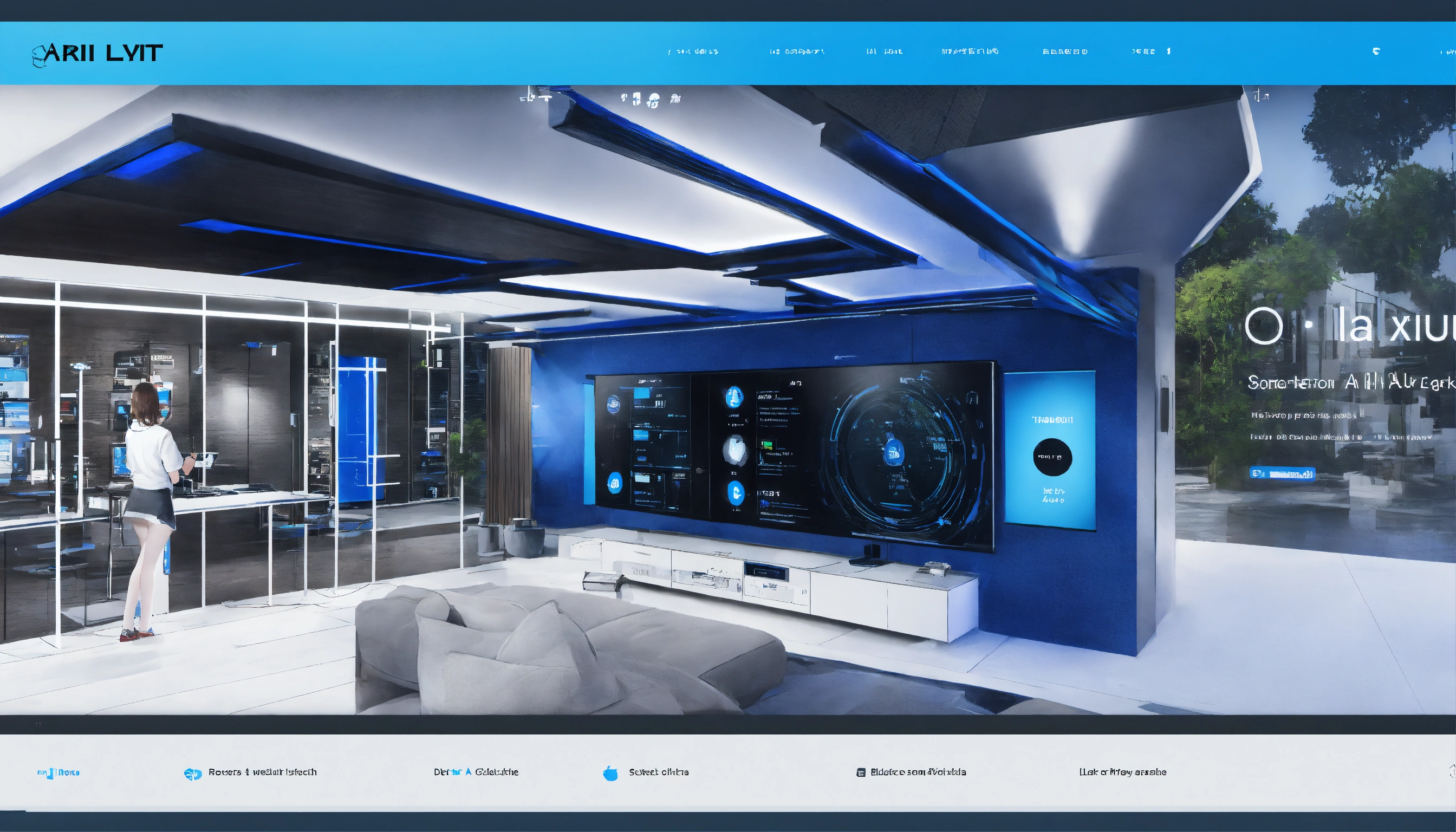 Lexica - Ai ux/ui black blue