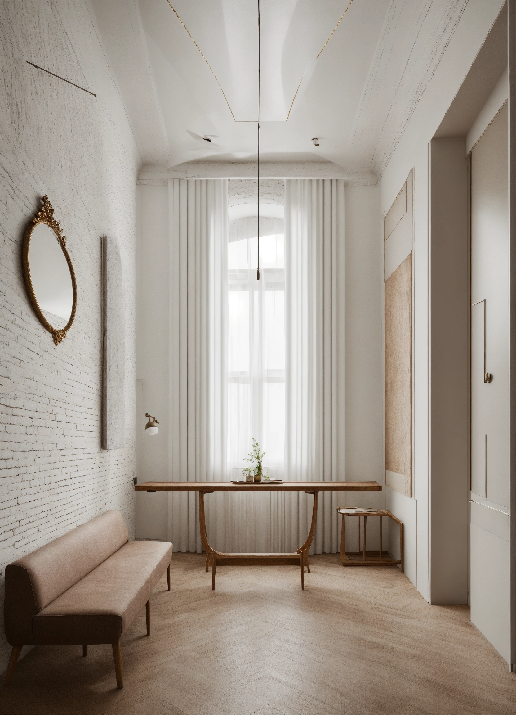 Lexica - Hall ussr interior design minimalism white color