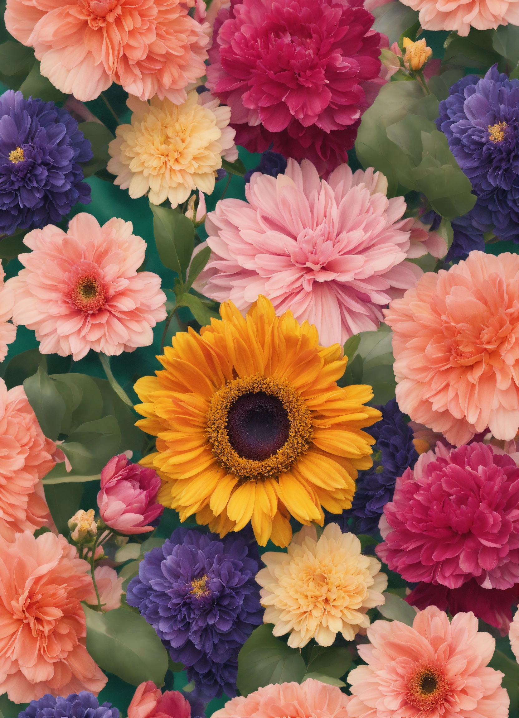 Lexica - Create a beautiful and seamless floral background for your ...