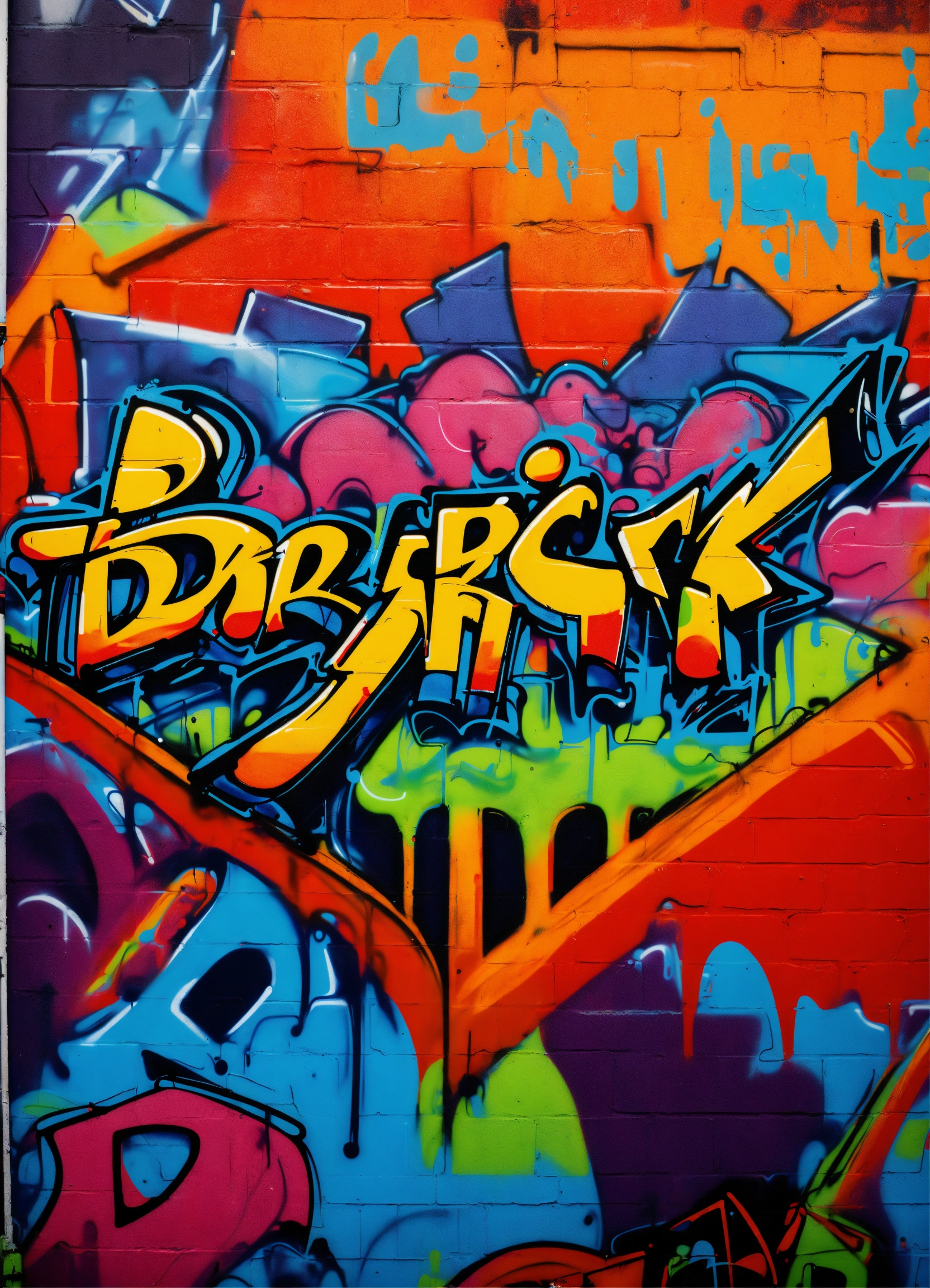 Lexica - Graffiti vibrant text that says derrick