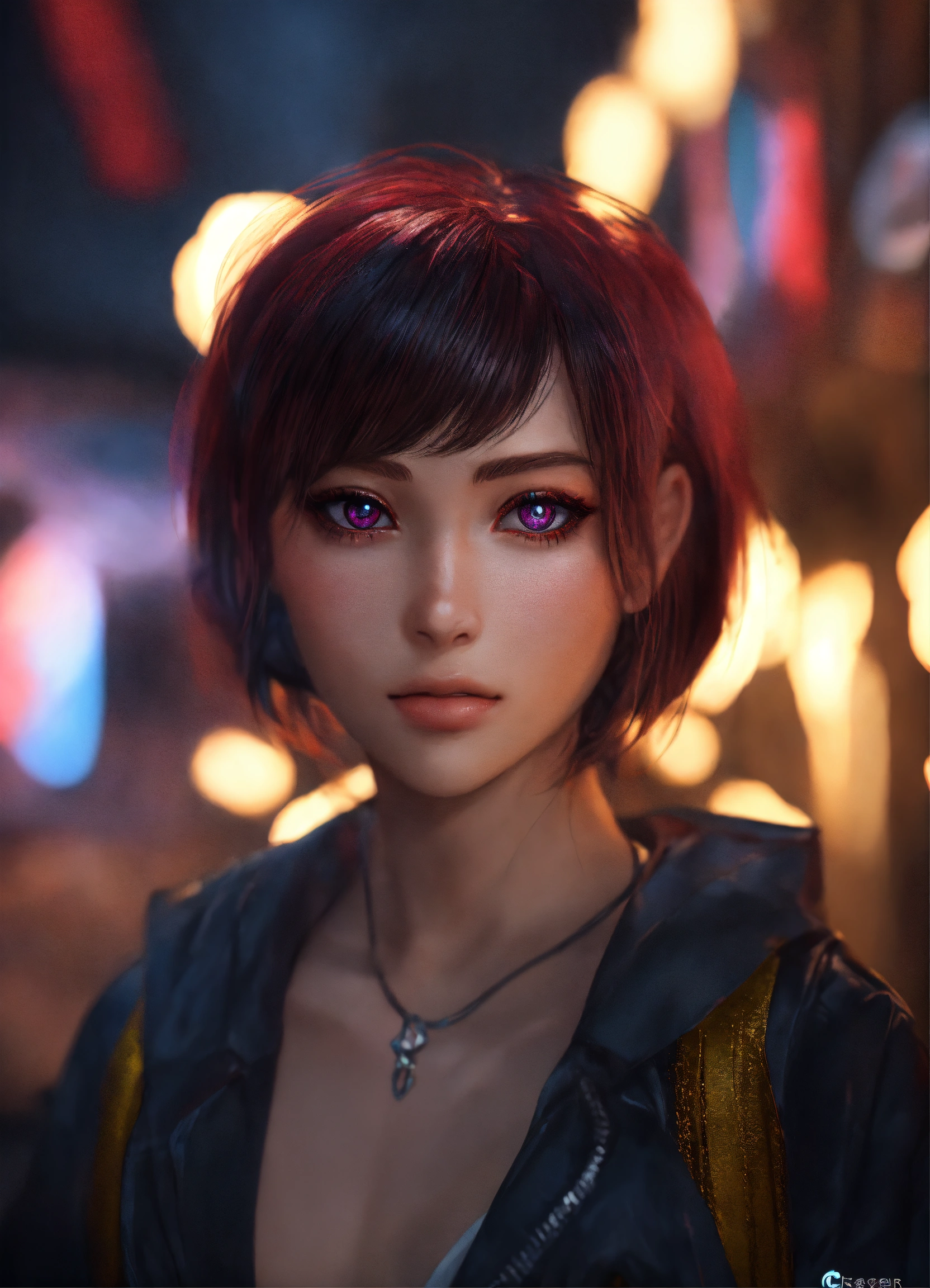 Lexica Evil, spiral eyes, glowing eyes, brainwashing, cute girl