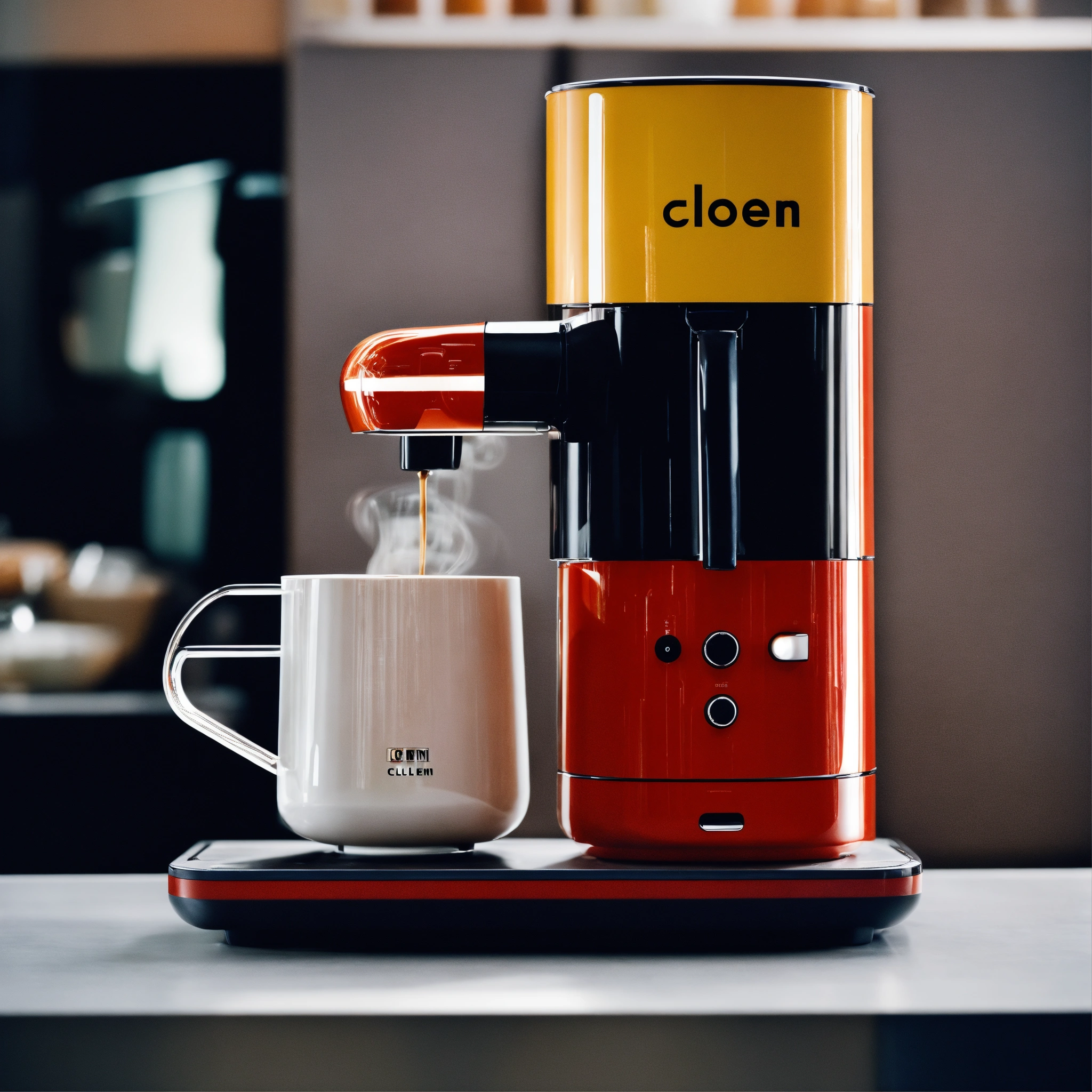 Lexica - A surreal coffee maker designed by Dieter Rams, BRAUN. Product ad  retro. stunning design.