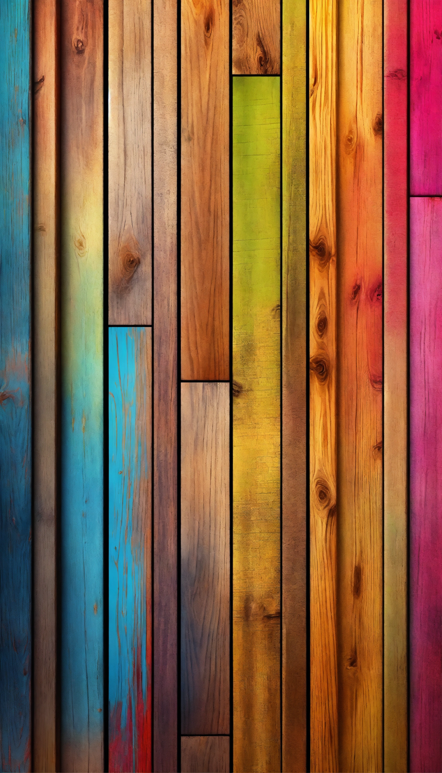 Lexica - Table made with planks, vibrant, Colorful gradient splash, hd ...