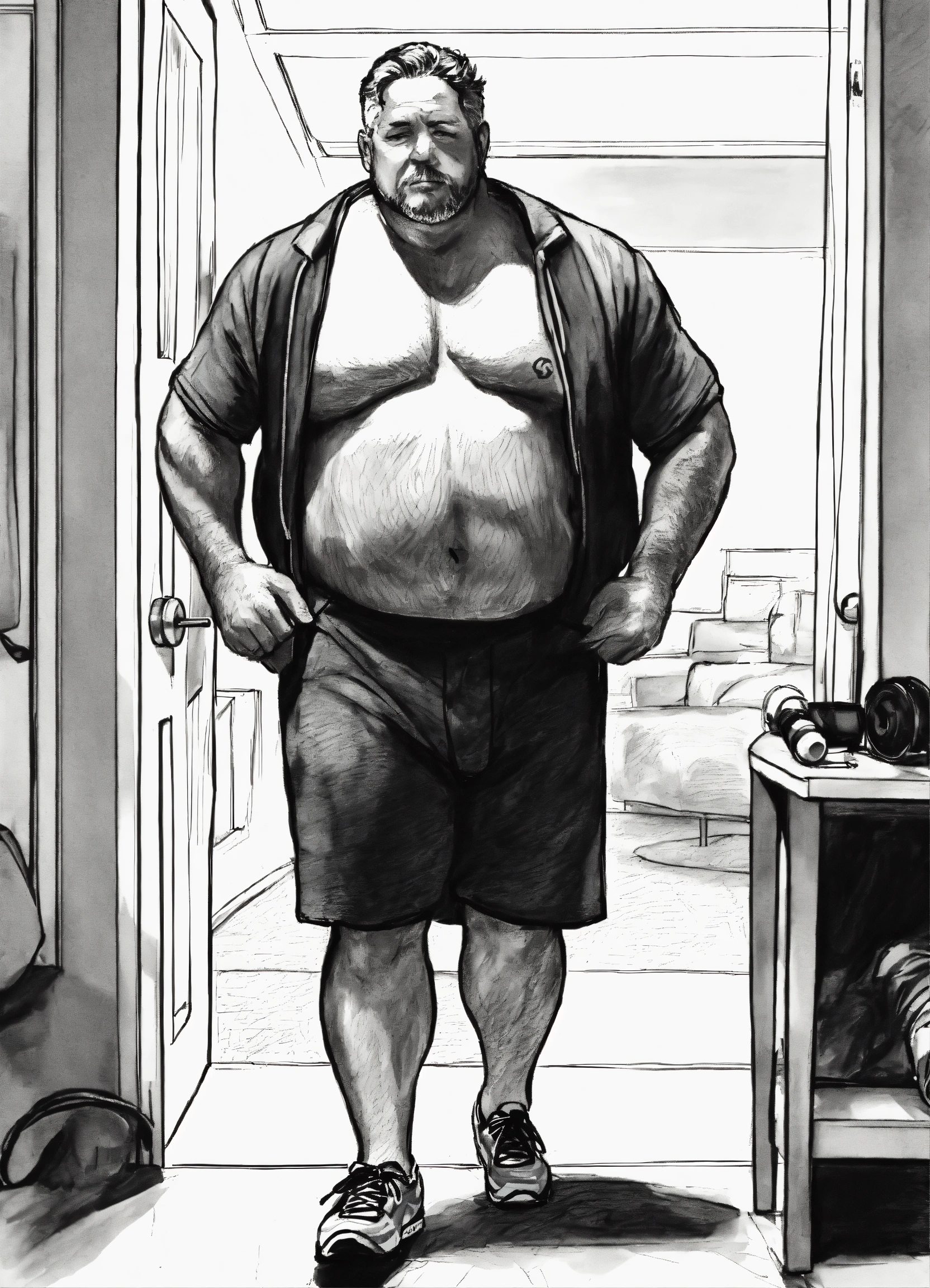 lexica-black-white-pen-and-ink-sketch-of-a-clothed-middle-aged-man