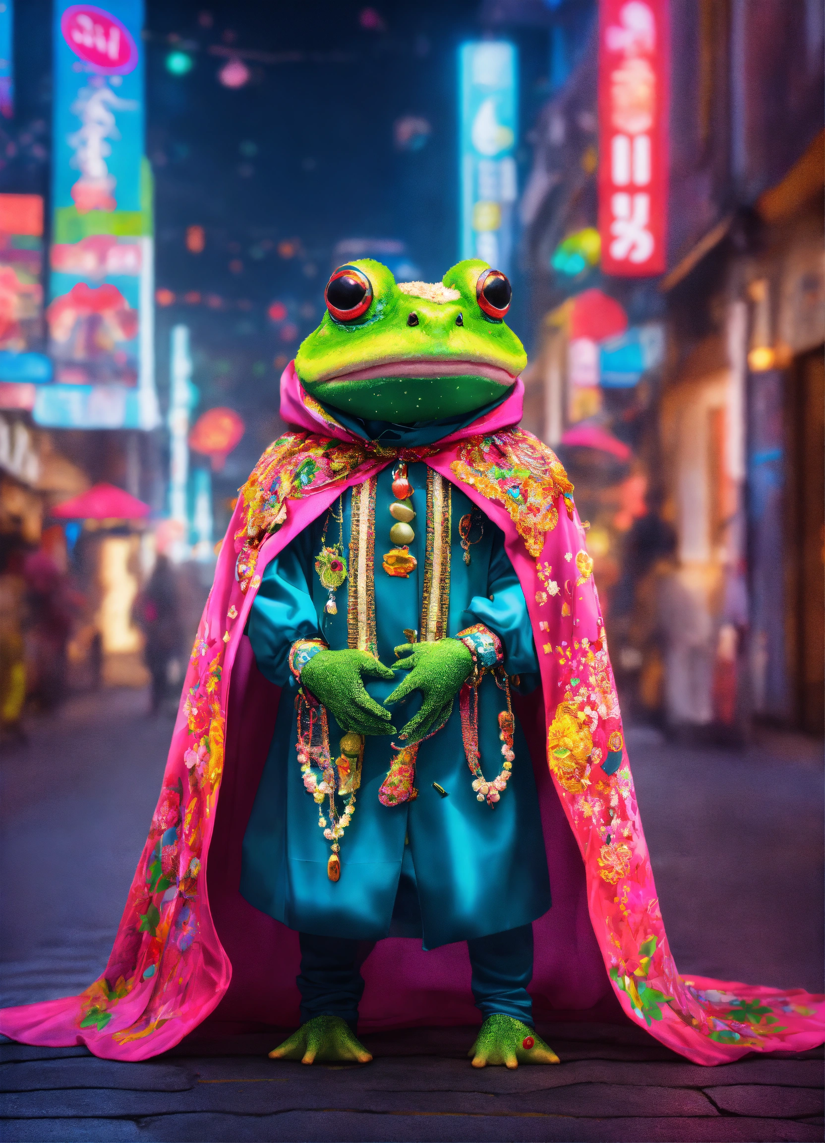 Lexica - Photorealistic Fashion Full body portrait A toad made out of ...