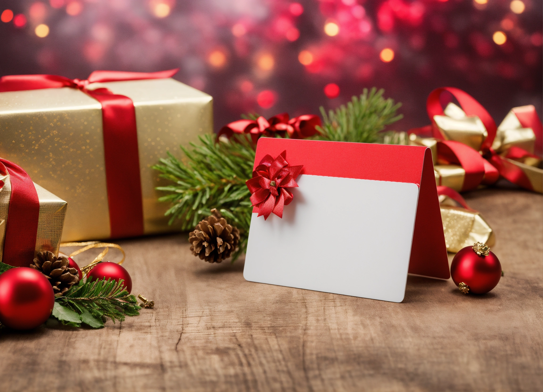 Lexica - Blank gift card on the white background
