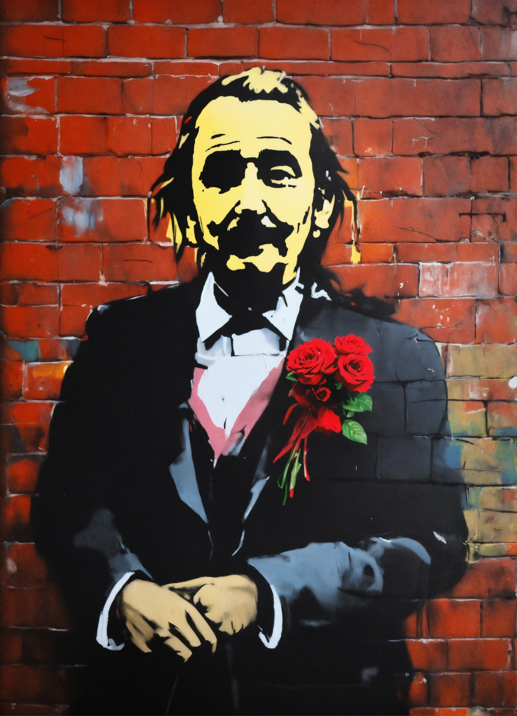 Lexica Make banksy art on portrait