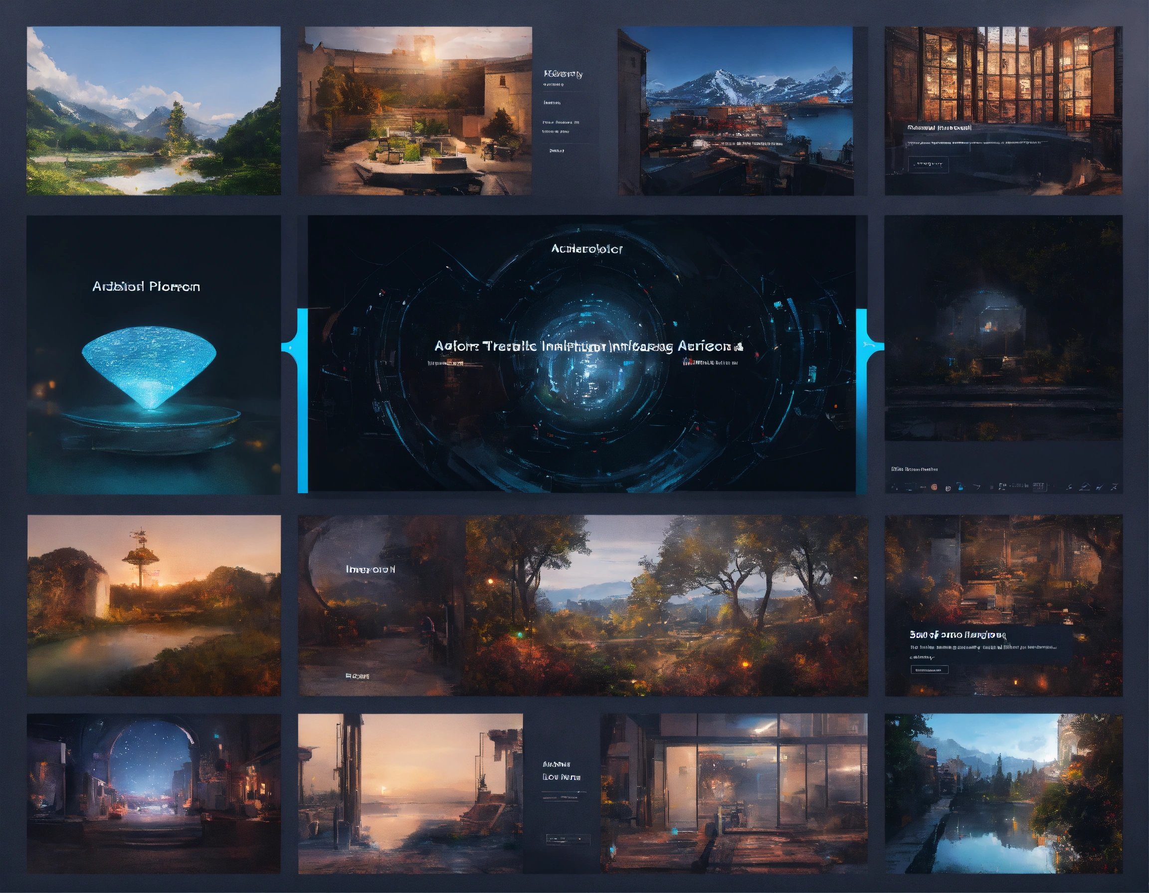 Lexica - Create an image of an artificial intelligence gallery.