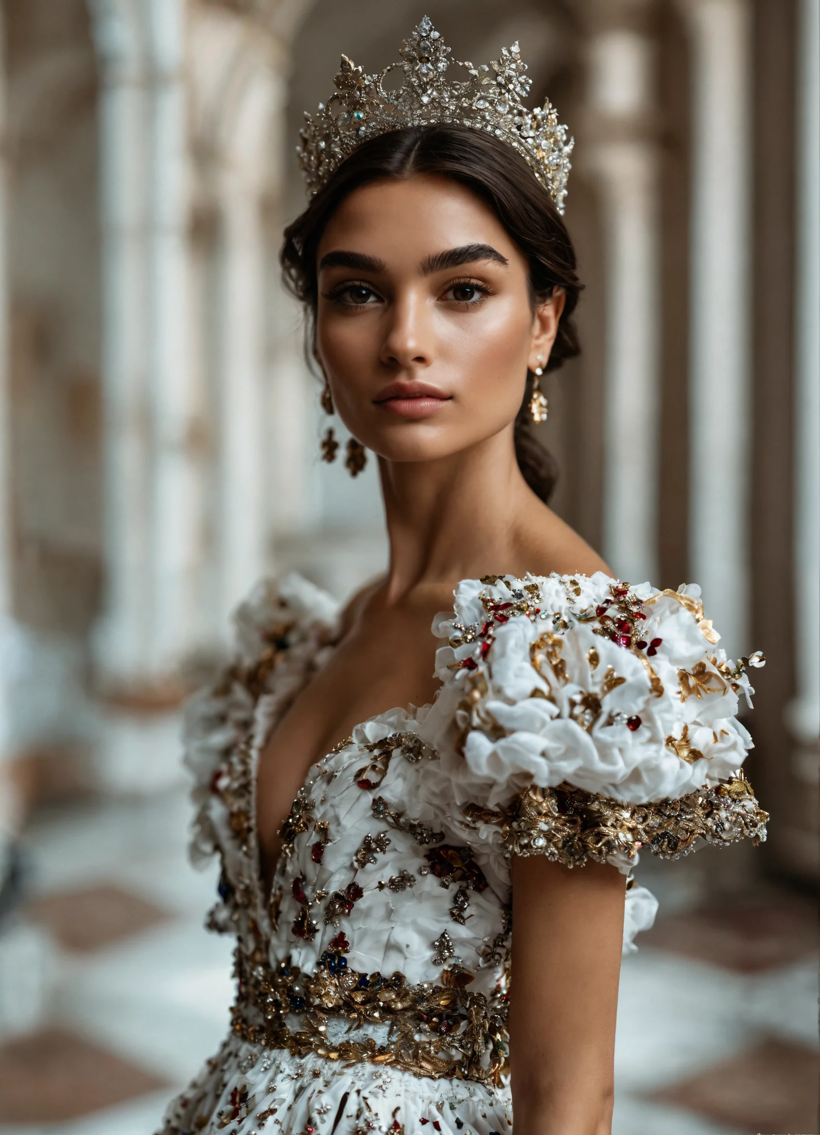 Lexica - Full body beauty Italian model. Miss Universe 2023 in a dress 