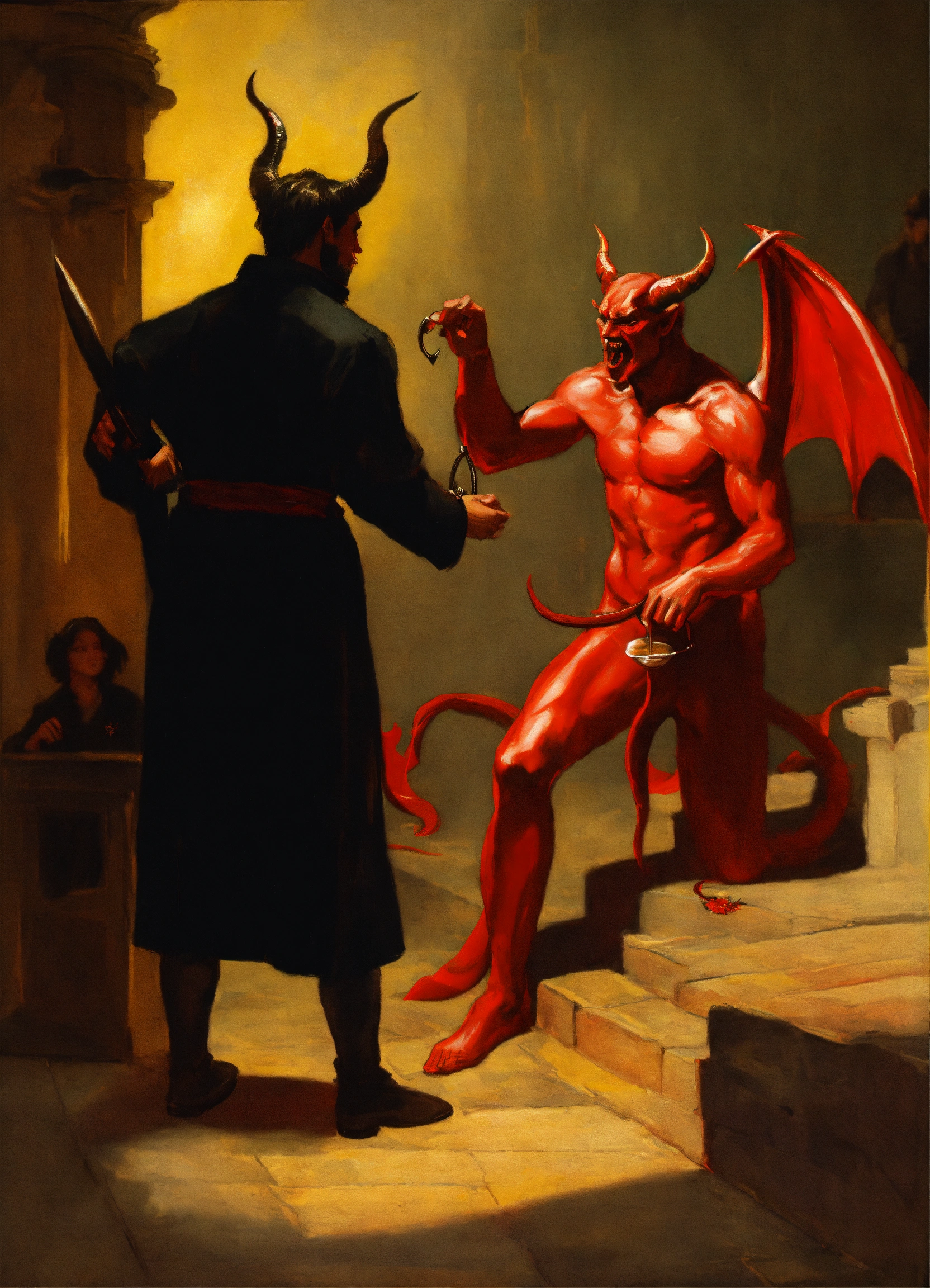 Lexica - The devil persuading someone