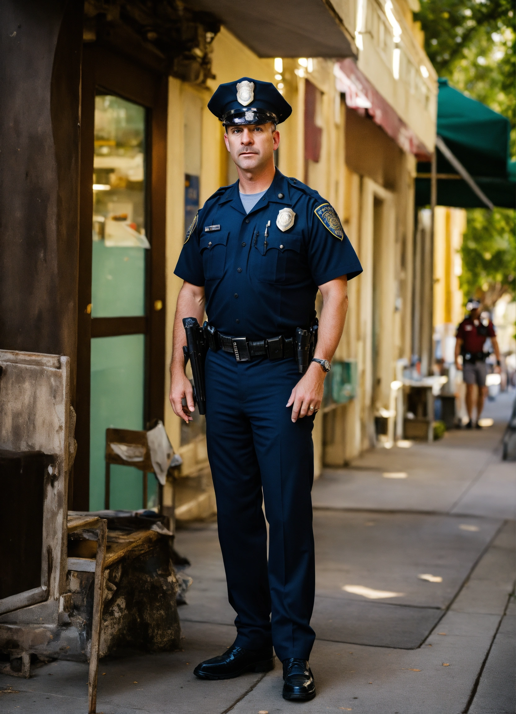 Lexica - Scared random looking unique expressive police officer ...