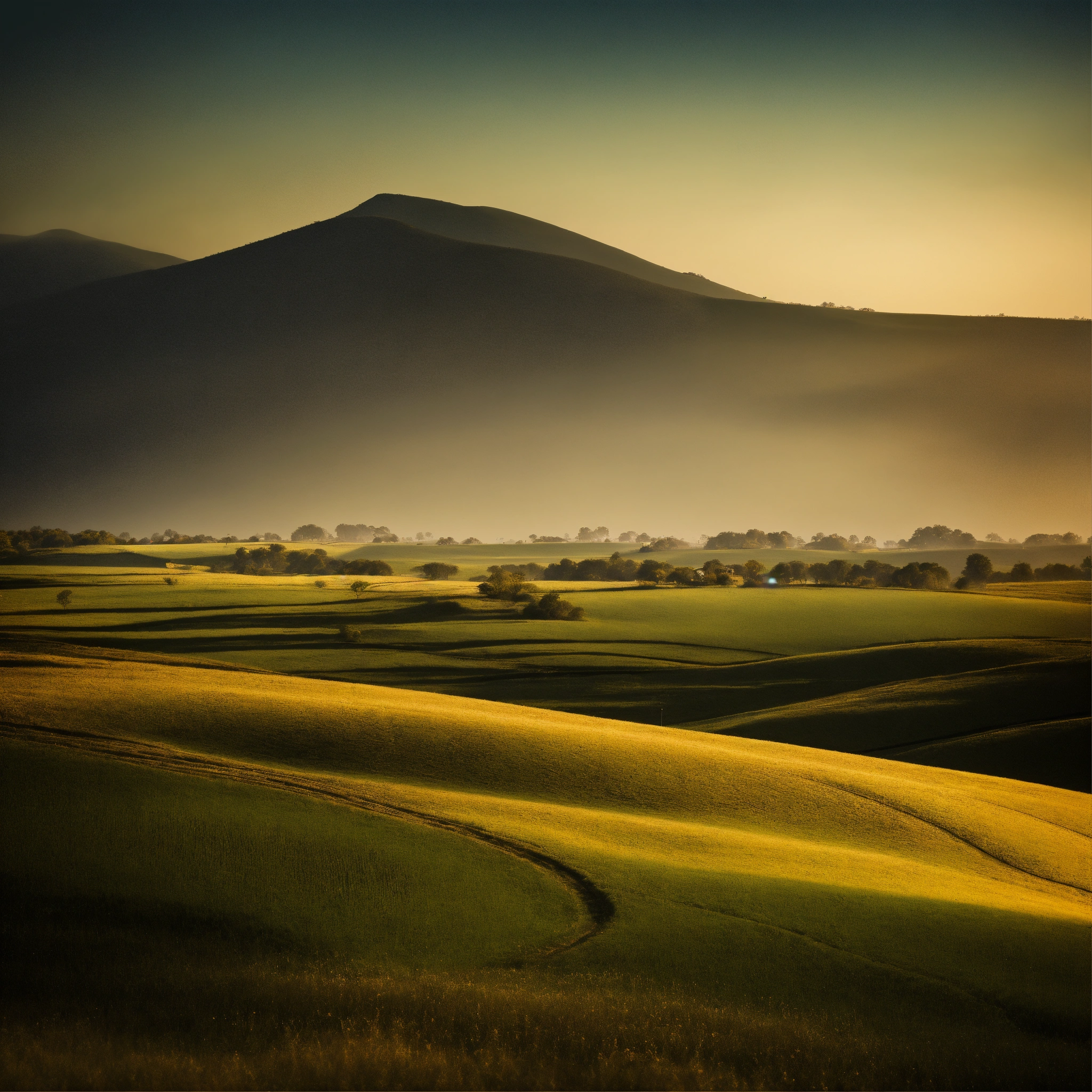Lexica - High-resolution photograph a small in a landscape abstract, a ...
