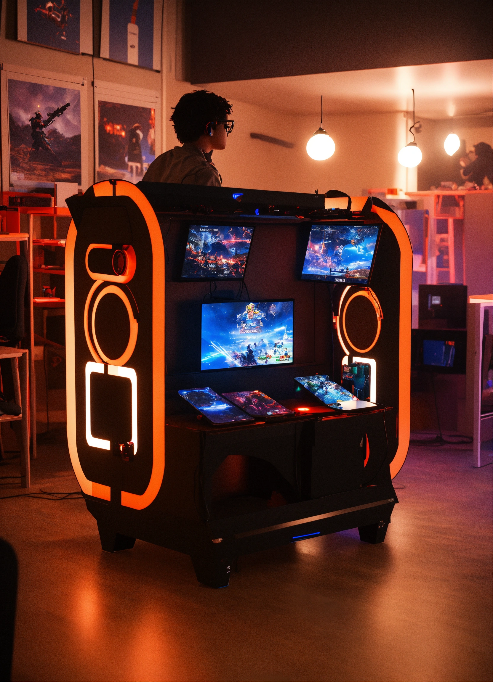Lexica - A portable modular gaming station designed with lighting games ...