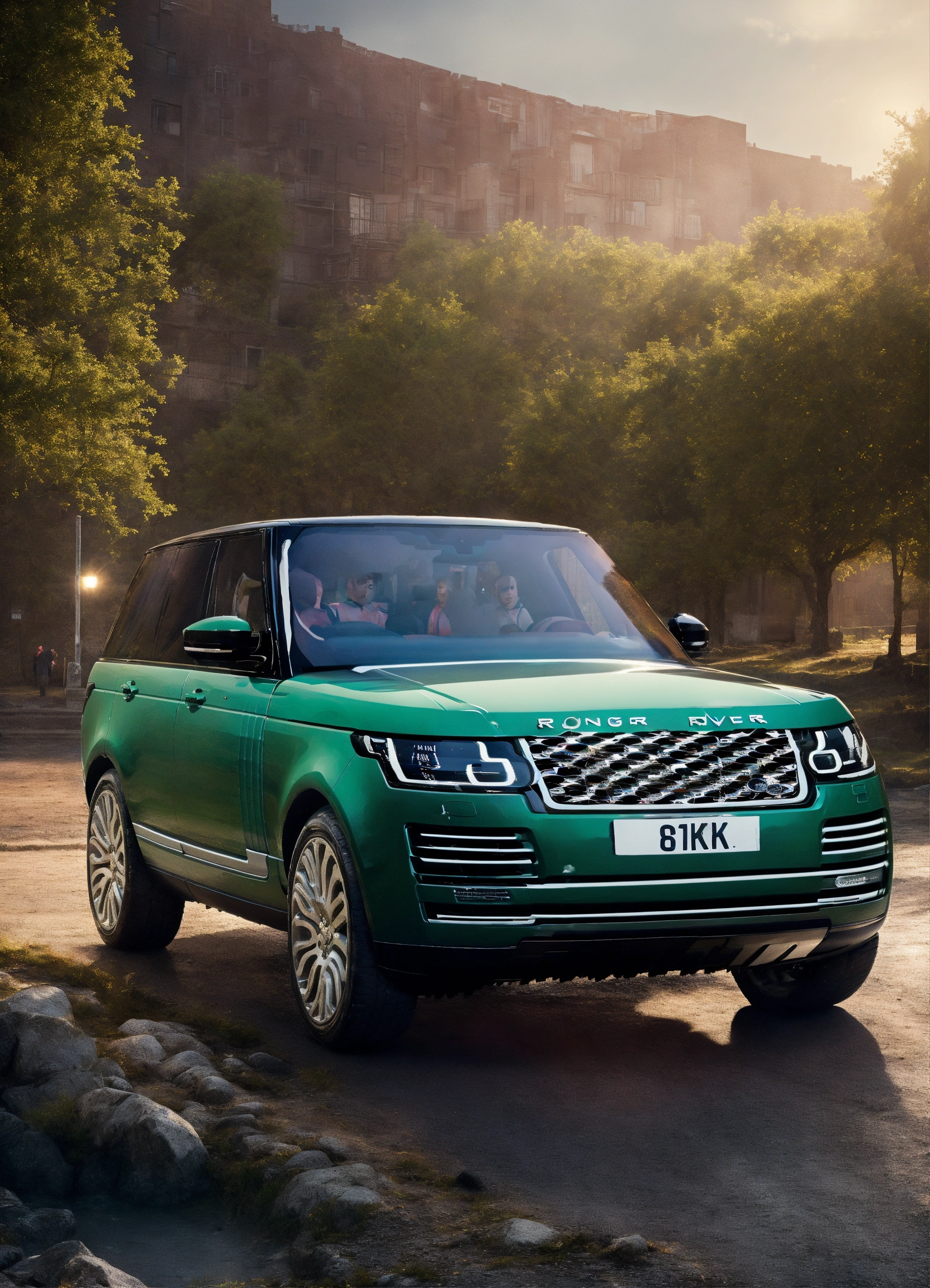 Lexica - A portrait for a Range Rover for kids to play 8k