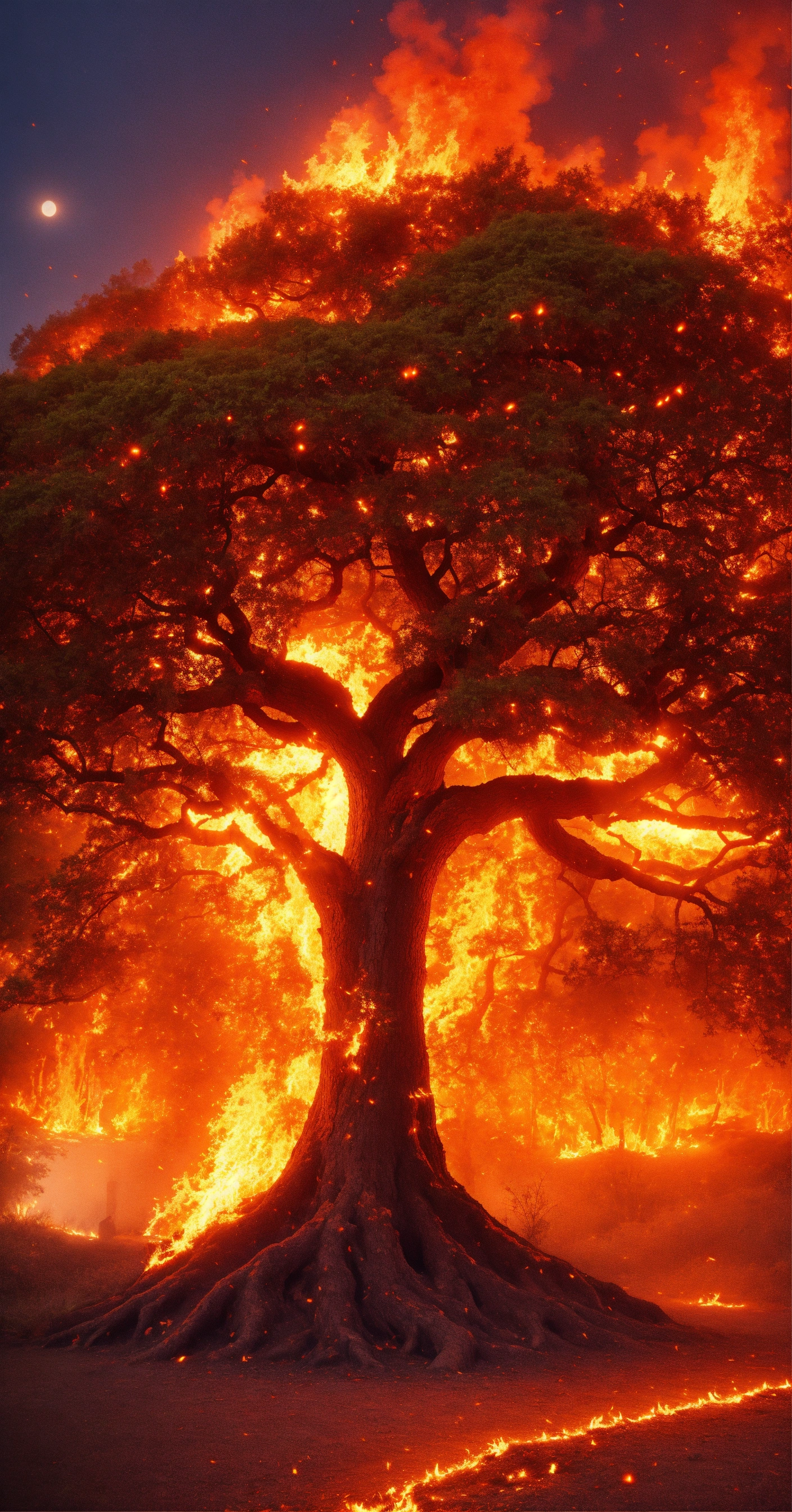 Lexica - Magical tree on fire