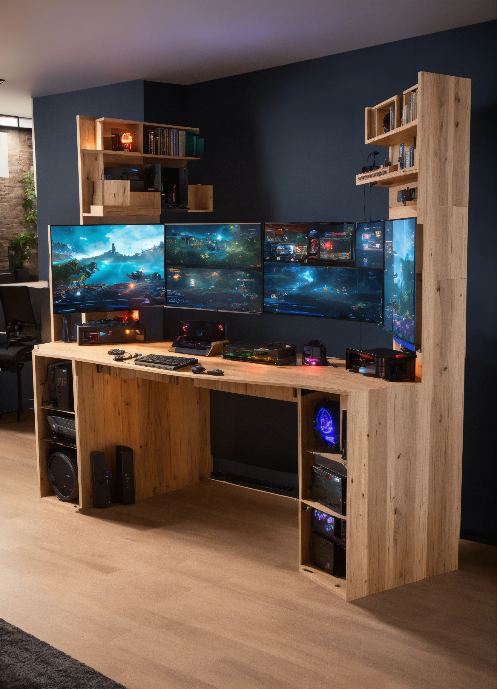 Lexica - A modular gaming station designed with lighting games, screens ...