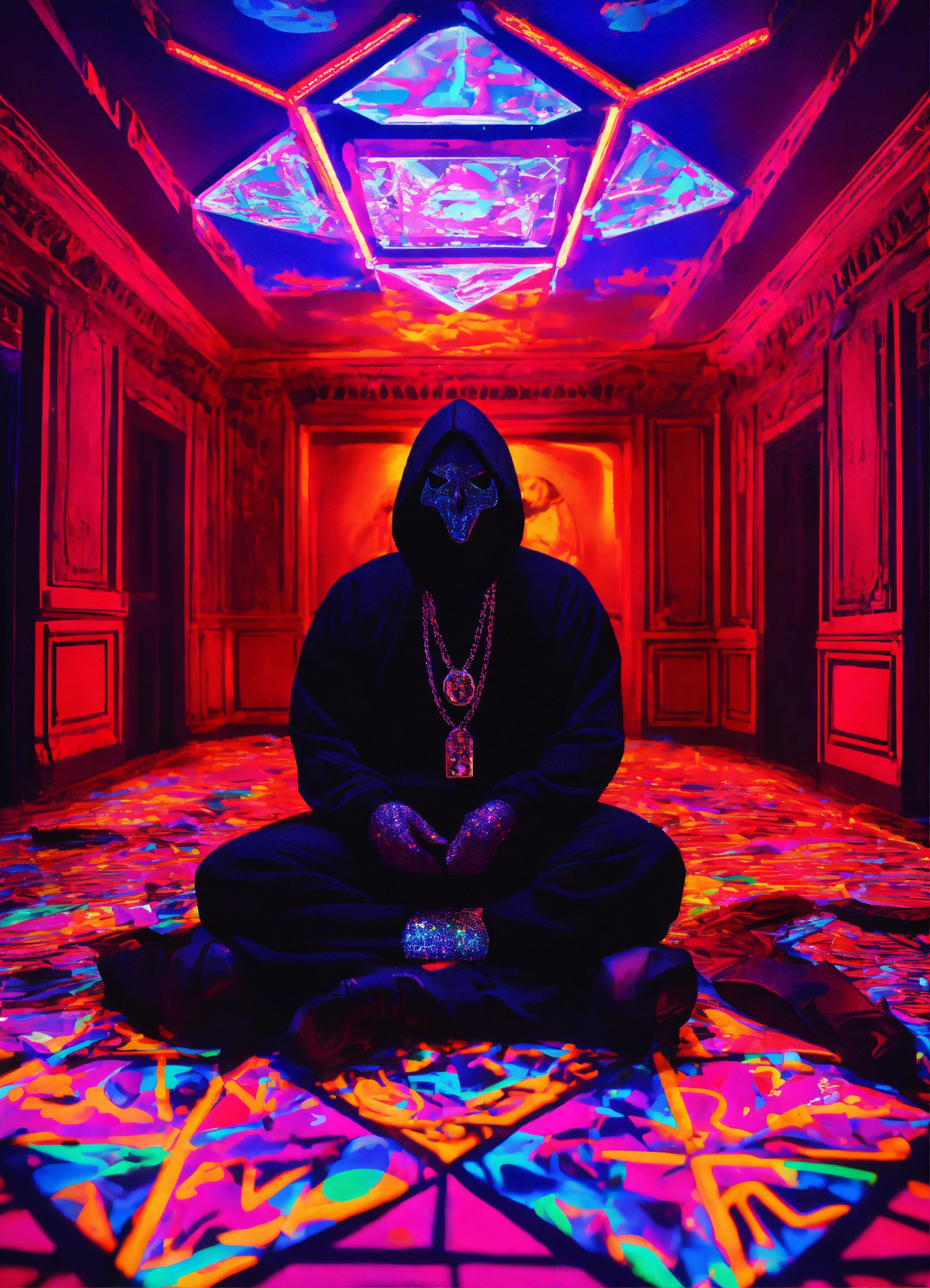Lexica - Perfect focus Ghostface diamond neon black light DMT demon ...