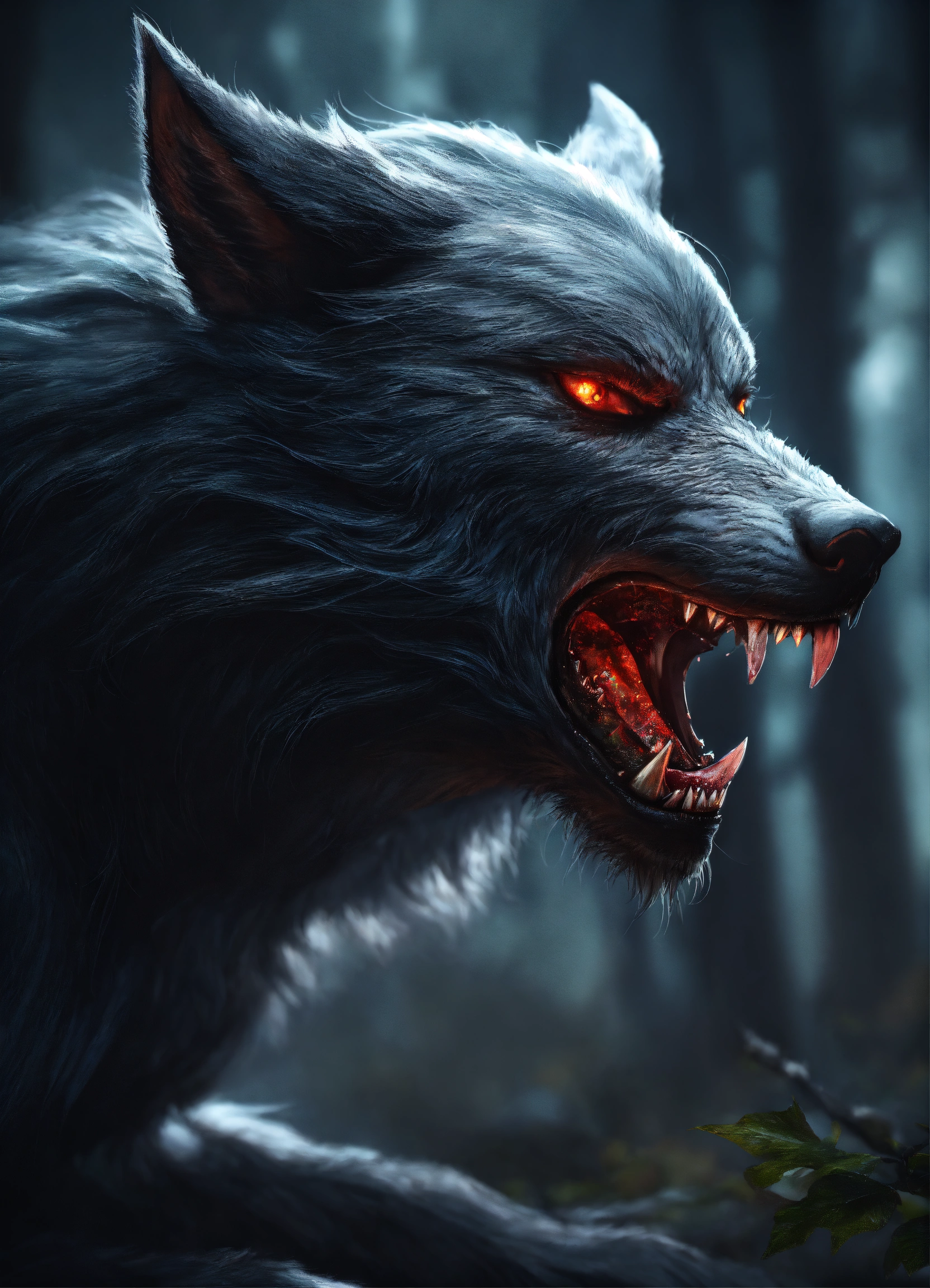 Lexica - Werewolf mystic, dark fantasy, realistic photo, high detail ...