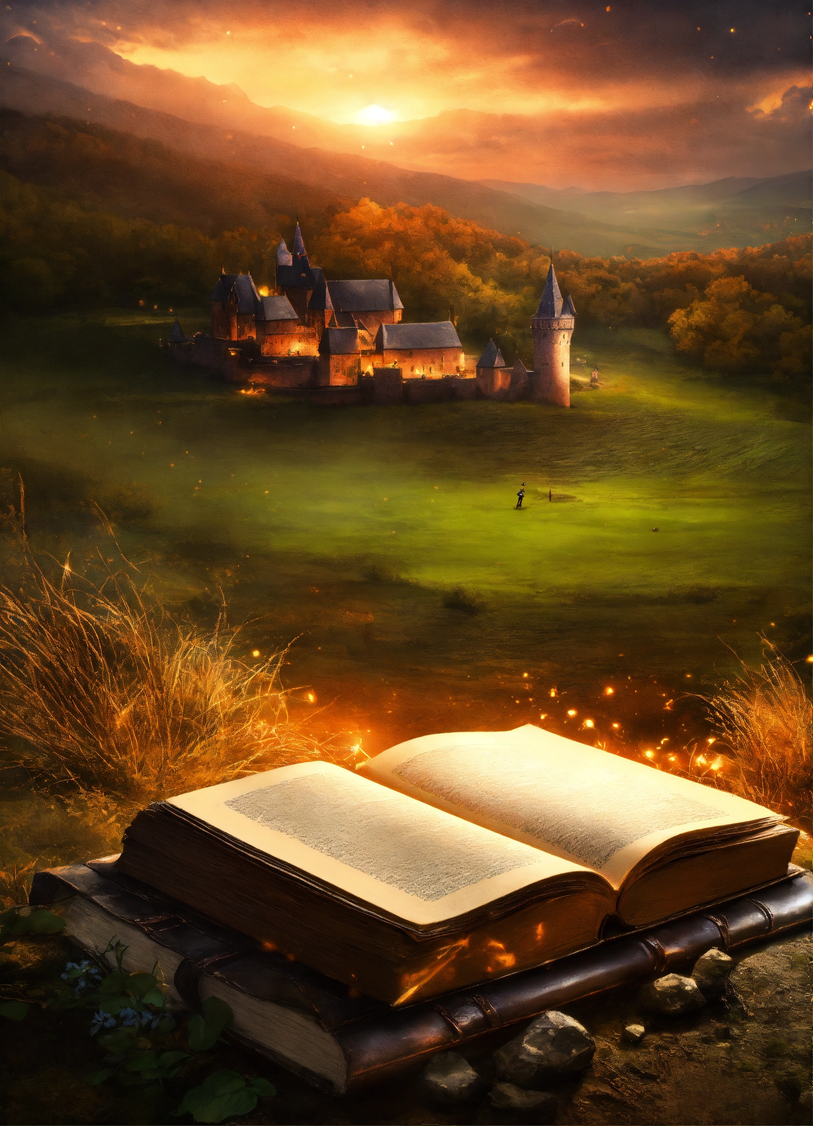 Lexica - Create a book cover design Medieval background with fantasy ...