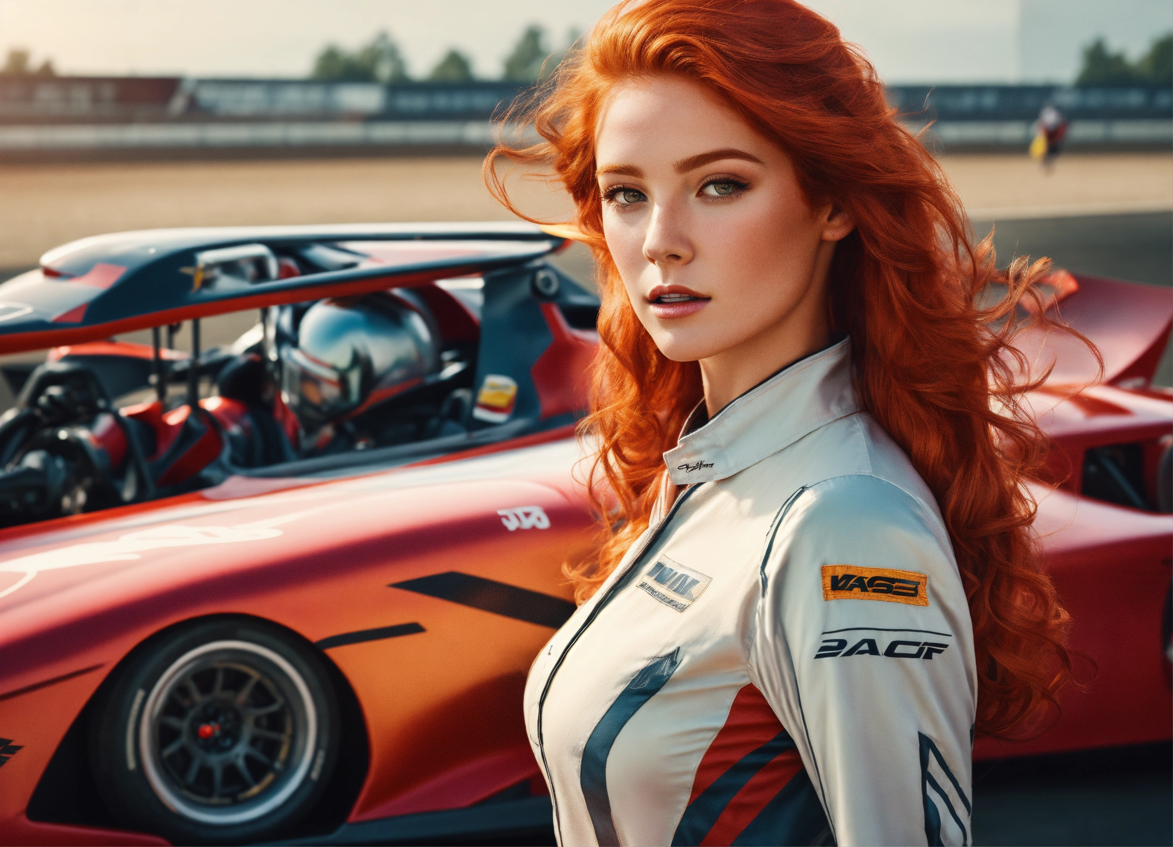 Lexica - Digital art and photorealistic picture of a Gorgeous redhead ...