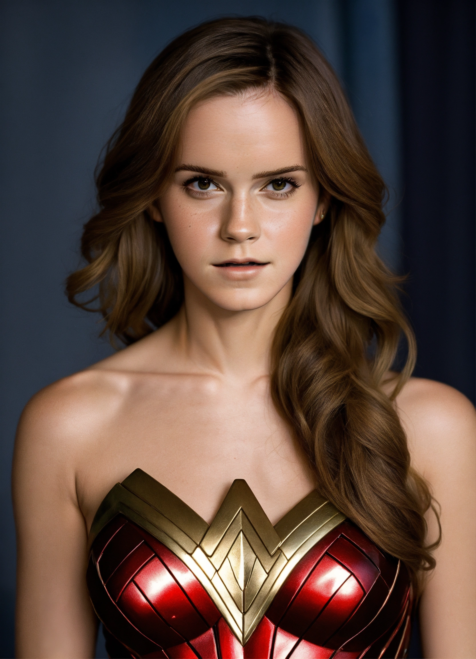 Lexica - Emma Watson cosplaying as Wonder Woman, photo realistic, high ...