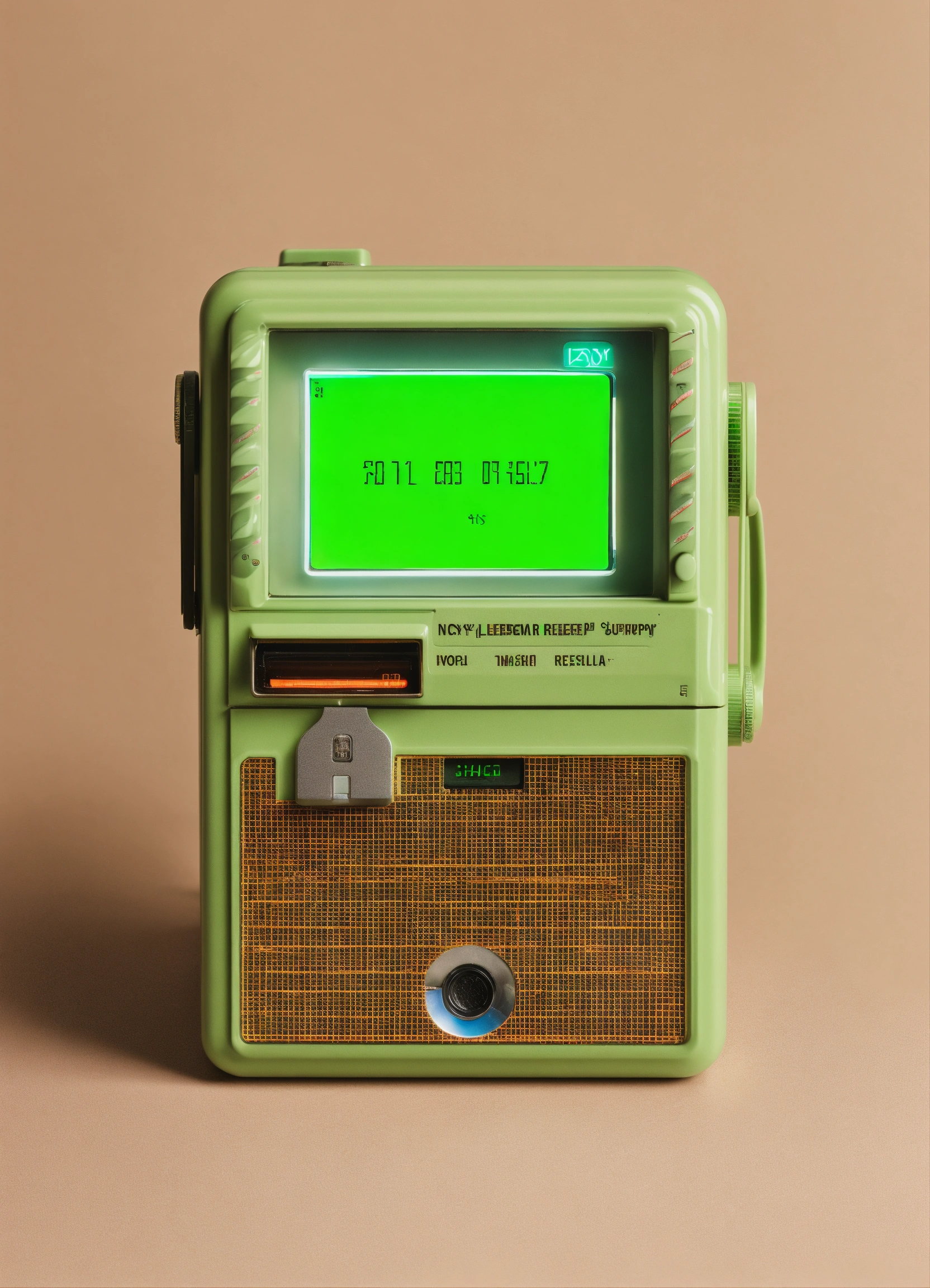 Lexica - Retro futuristic very simple small compact device that accepts ...